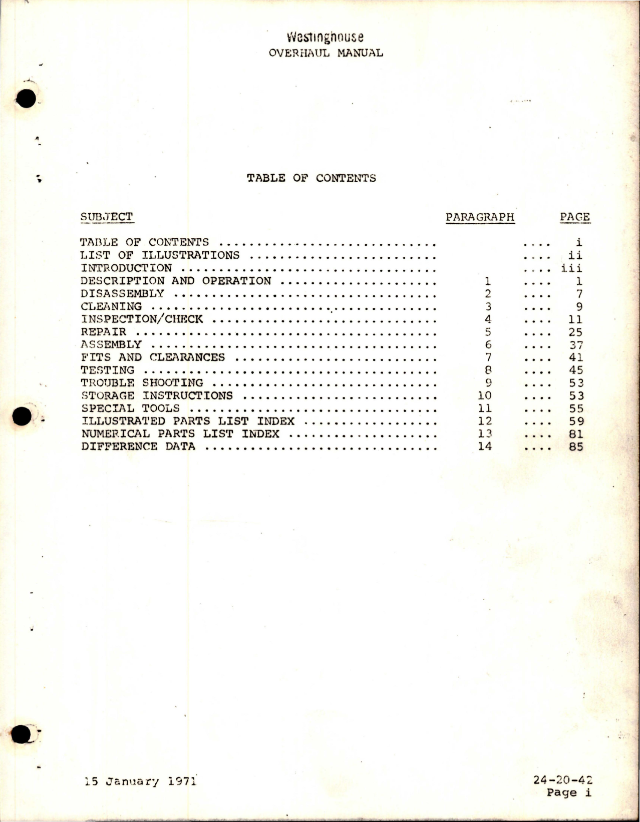 Sample page 5 from AirCorps Library document: Overhaul Manual for AC Generator - Part 976J119 Series