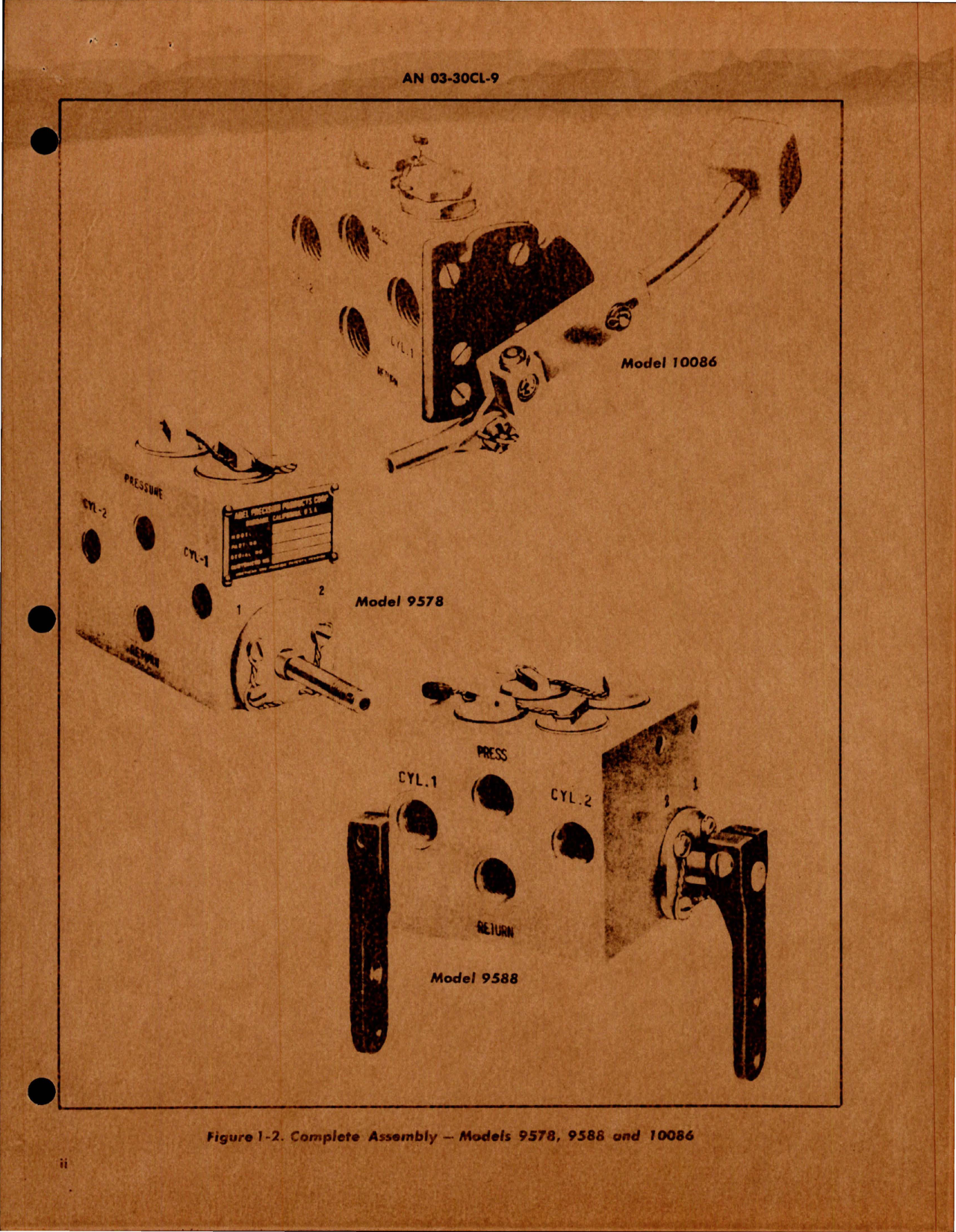 Sample page 5 from AirCorps Library document: Parts Catalog for Manually Operated Four-Way Hydraulic Selector Valves 