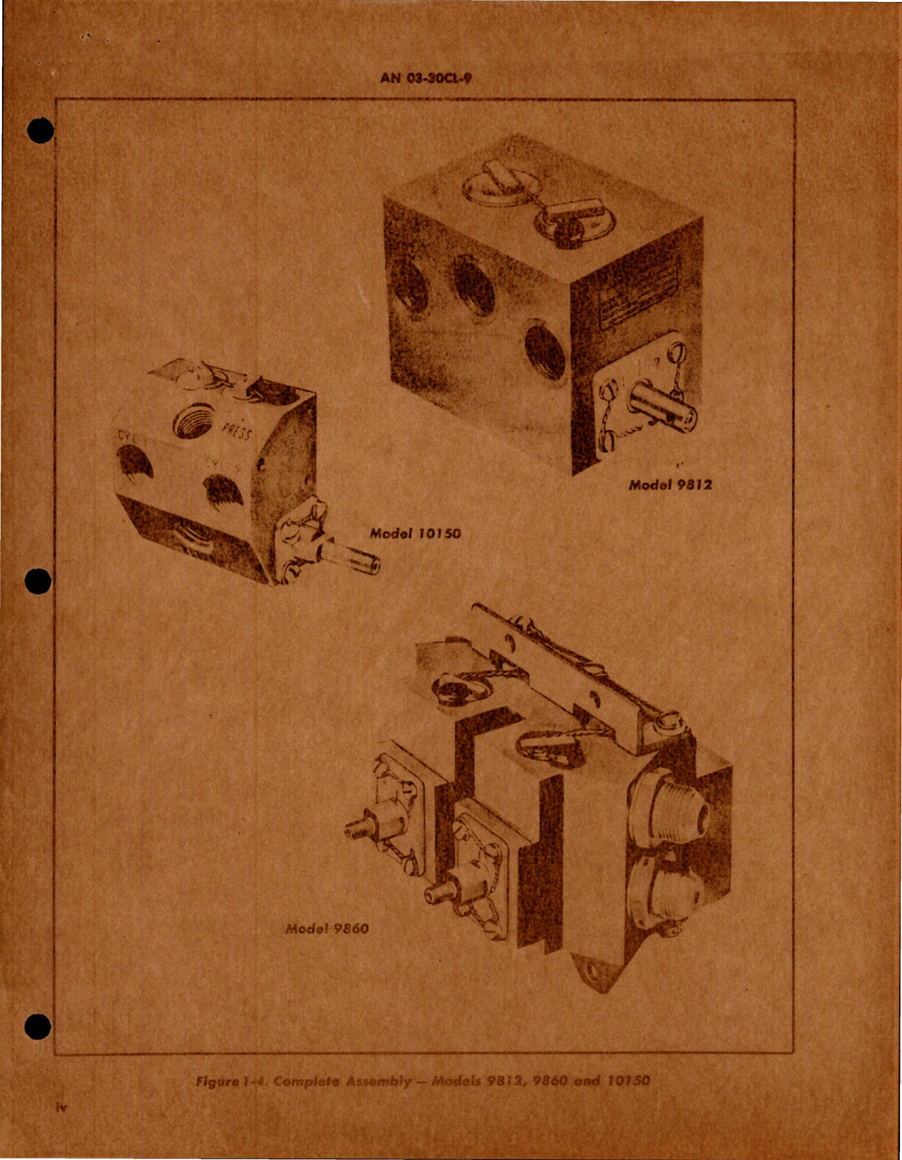 Sample page 9 from AirCorps Library document: Parts Catalog for Manually Operated Four-Way Hydraulic Selector Valves 