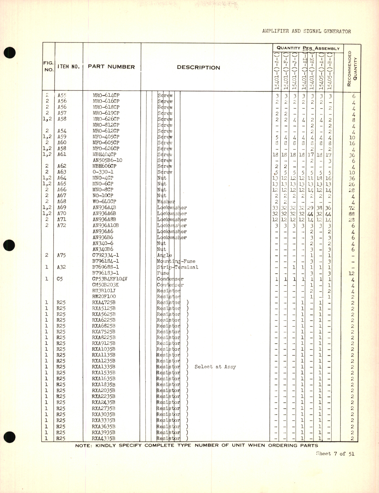 Sample page 7 from AirCorps Library document: Eclipse-Pioneer Service Parts List for Instrument Parts Catalog Automatic Pilot