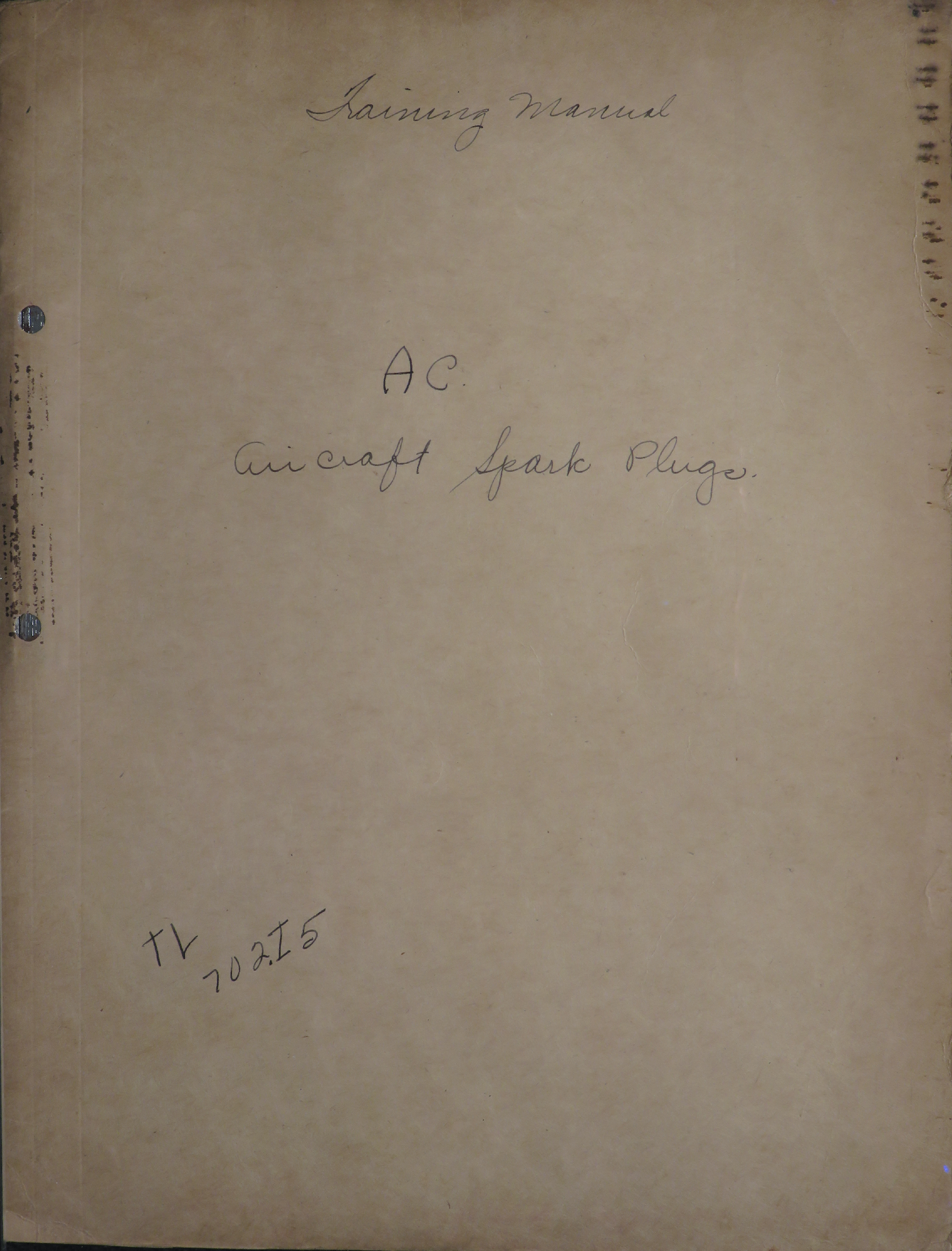 Sample page 1 from AirCorps Library document: AC Aircraft Spark Plugs for Automotive Spark Plugs 