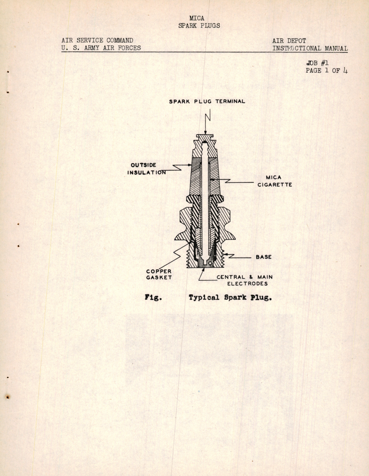 Sample page 9 from AirCorps Library document: Preliminary Instruction Manual for Spark Plugs MICA and Ceramic