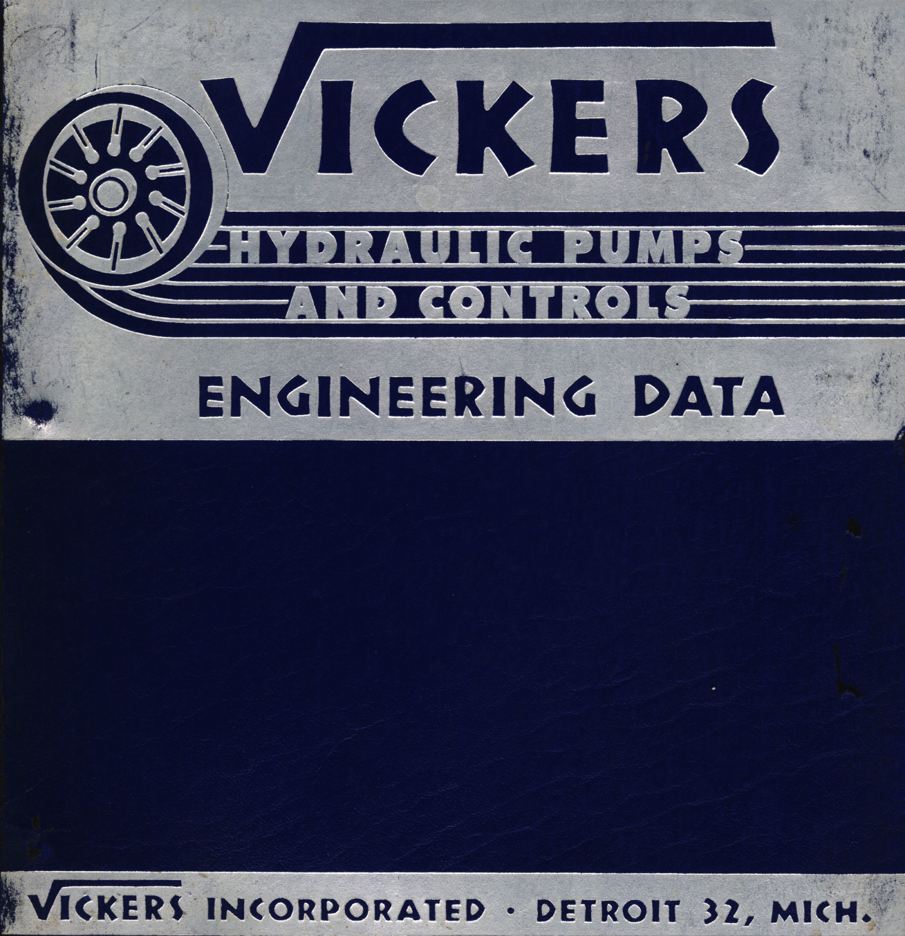 Sample page 1 from AirCorps Library document: Vickers Hydraulic Pumps and Controls Engineering Data