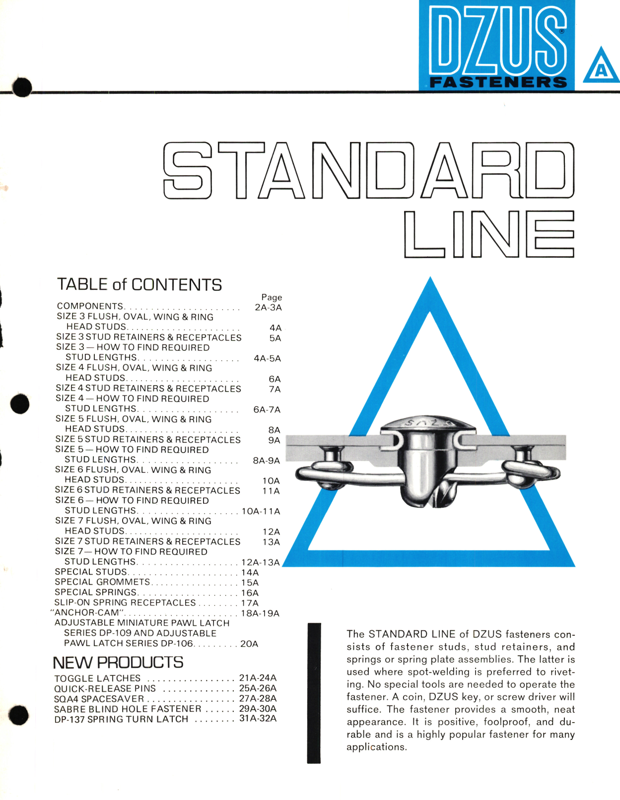 Sample page 9 from AirCorps Library document: DZUS Fasteners