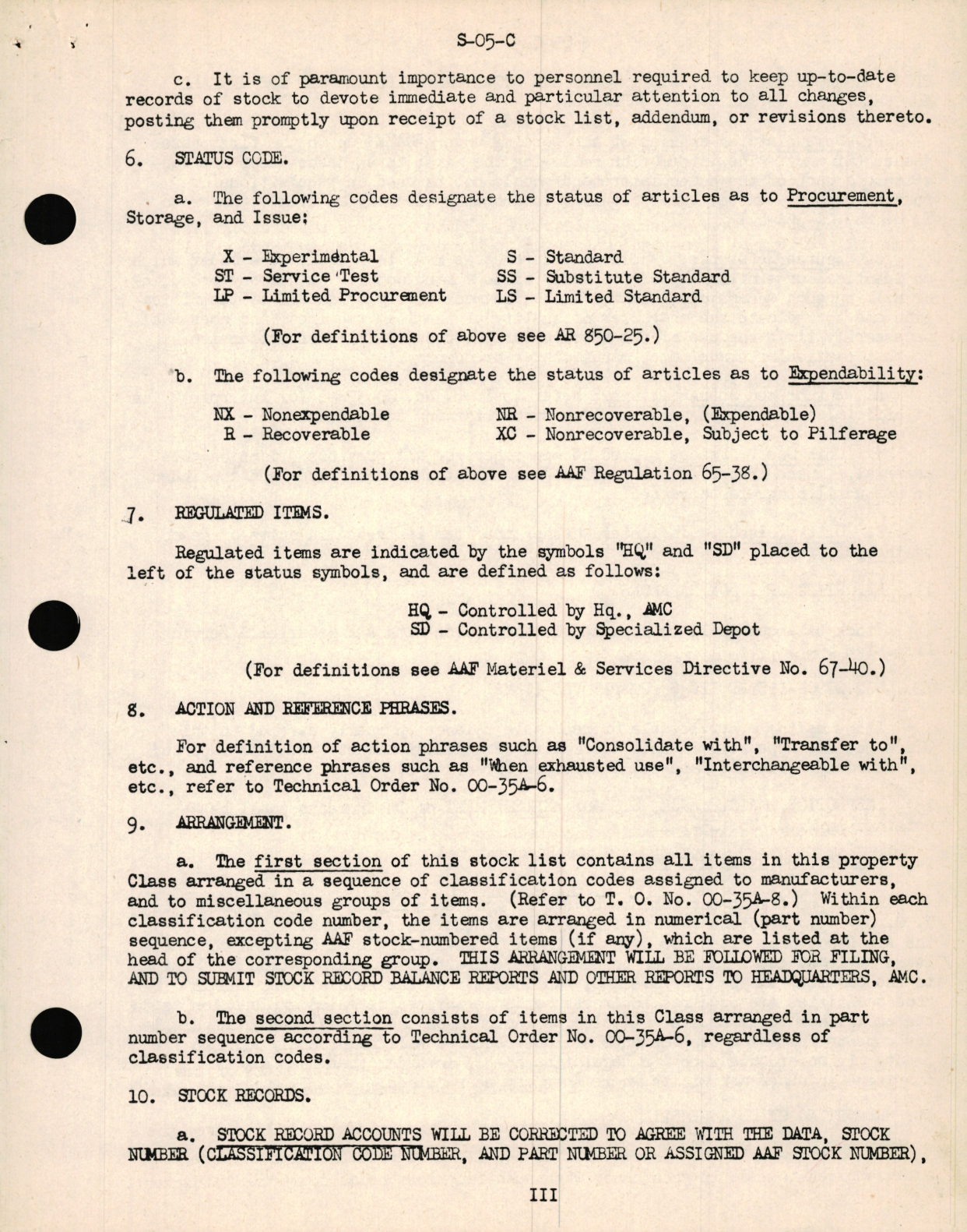 Sample page 5 from AirCorps Library document: Stock List Class 05-C Code 6000 for Aircraft Flight Instruments