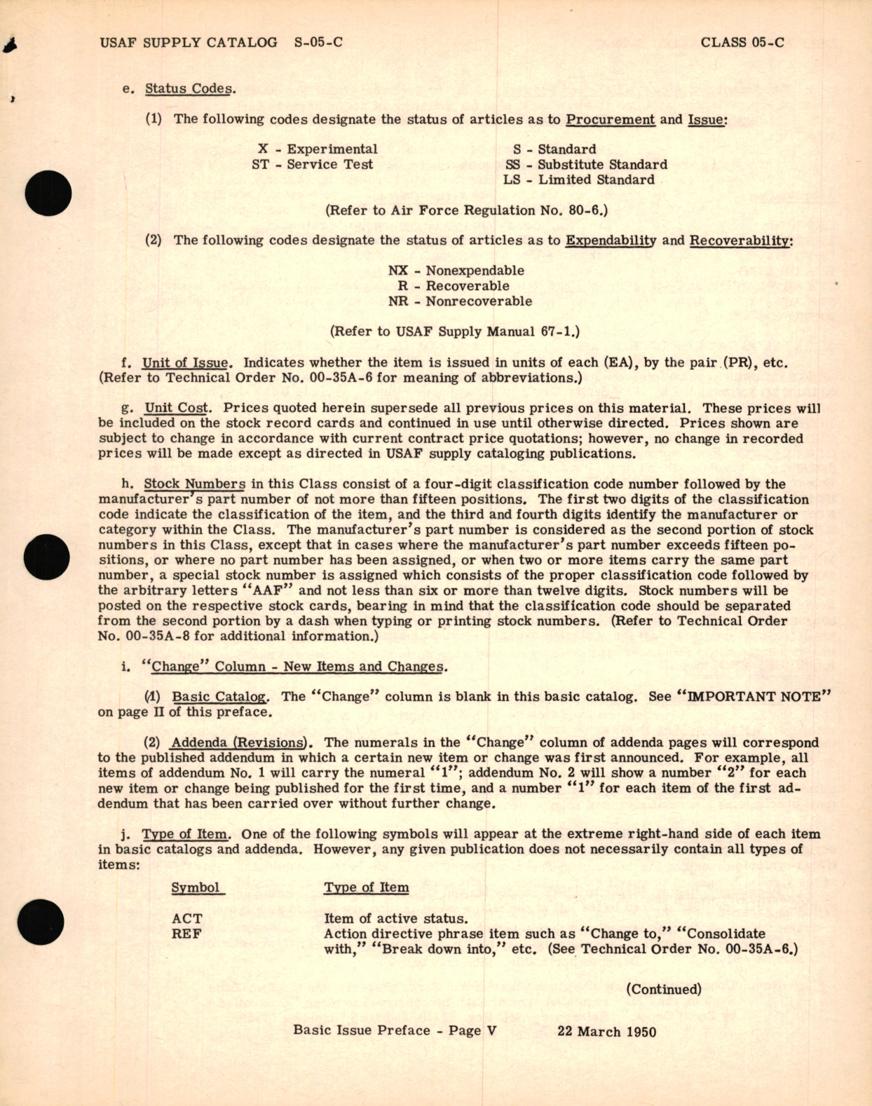 Sample page 7 from AirCorps Library document: USAF Supply Catalog Class 05-C Code 6000 for Aircraft Flight Instruments