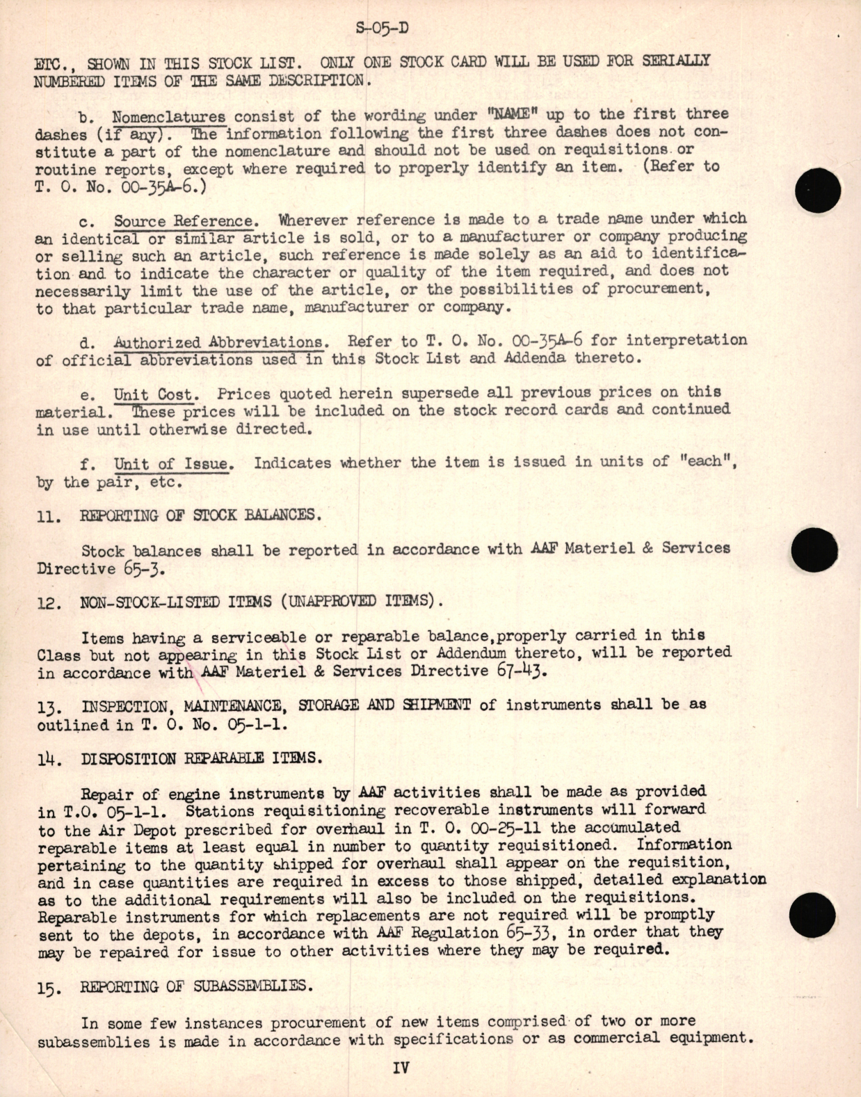 Sample page 5 from AirCorps Library document: Class 05-D Code 6100 for Aircraft Engine Instruments