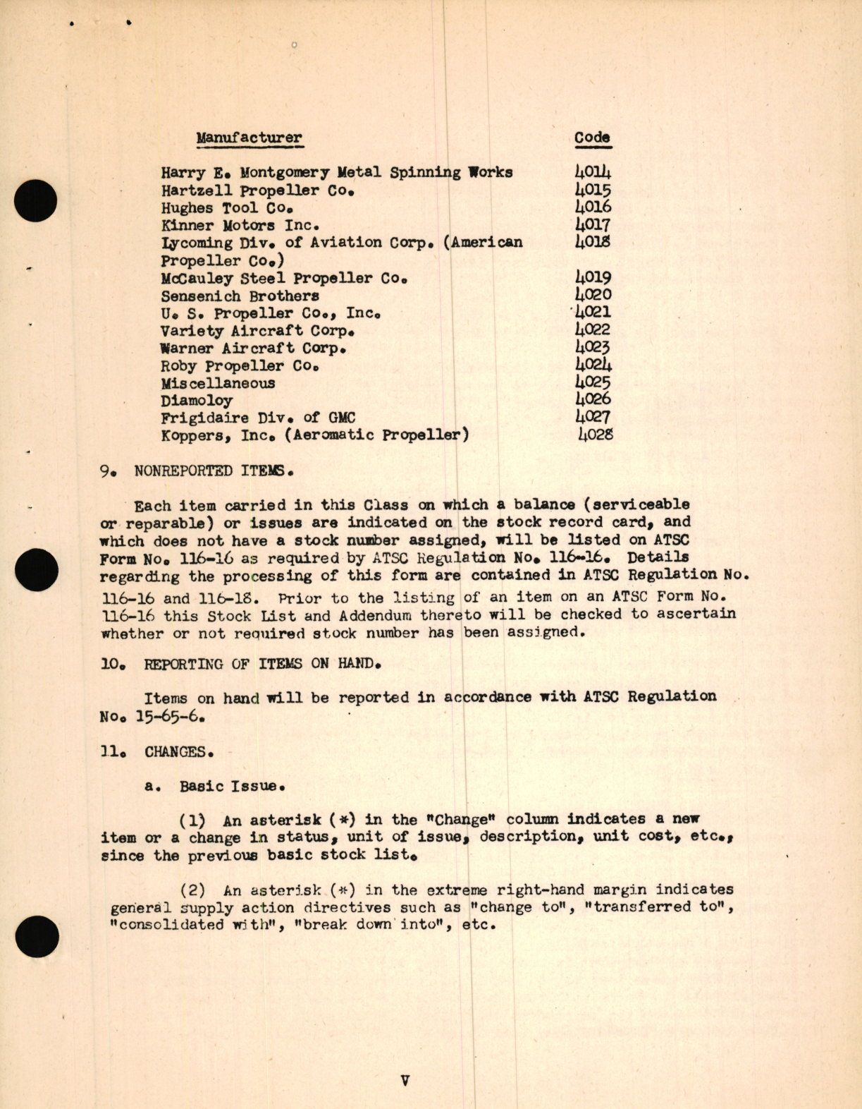 Sample page 7 from AirCorps Library document: Stock List for Class 03-A (Code 4000) Propellers and Parts