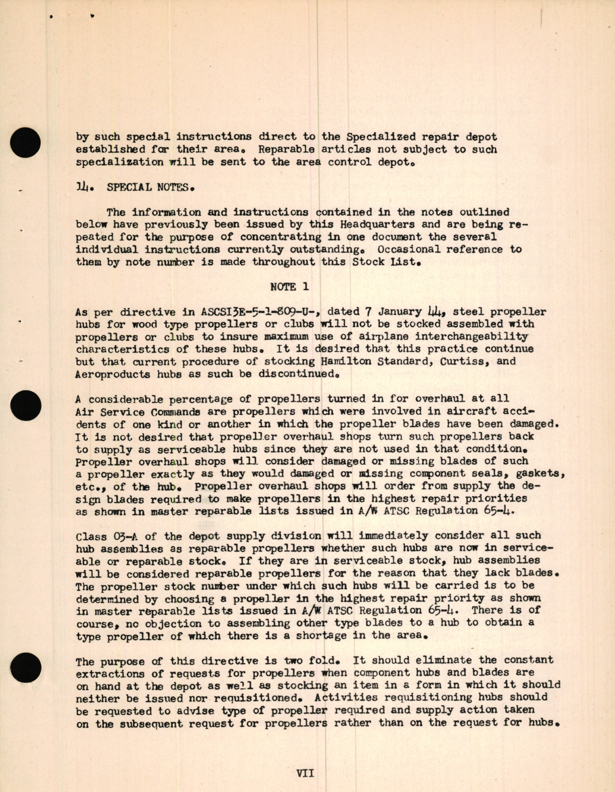 Sample page 9 from AirCorps Library document: Stock List for Class 03-A (Code 4000) Propellers and Parts