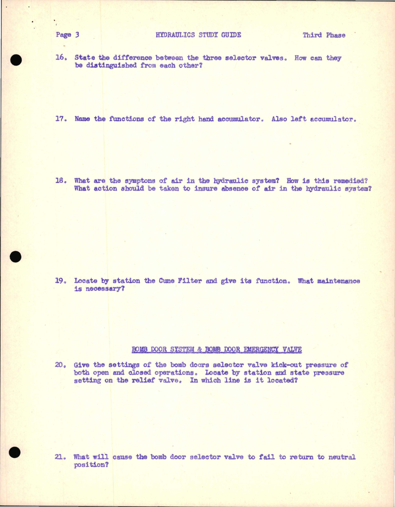 Sample page 7 from AirCorps Library document: Study Guide for Hydraulics, Consolidated Aircraft - Third Phase