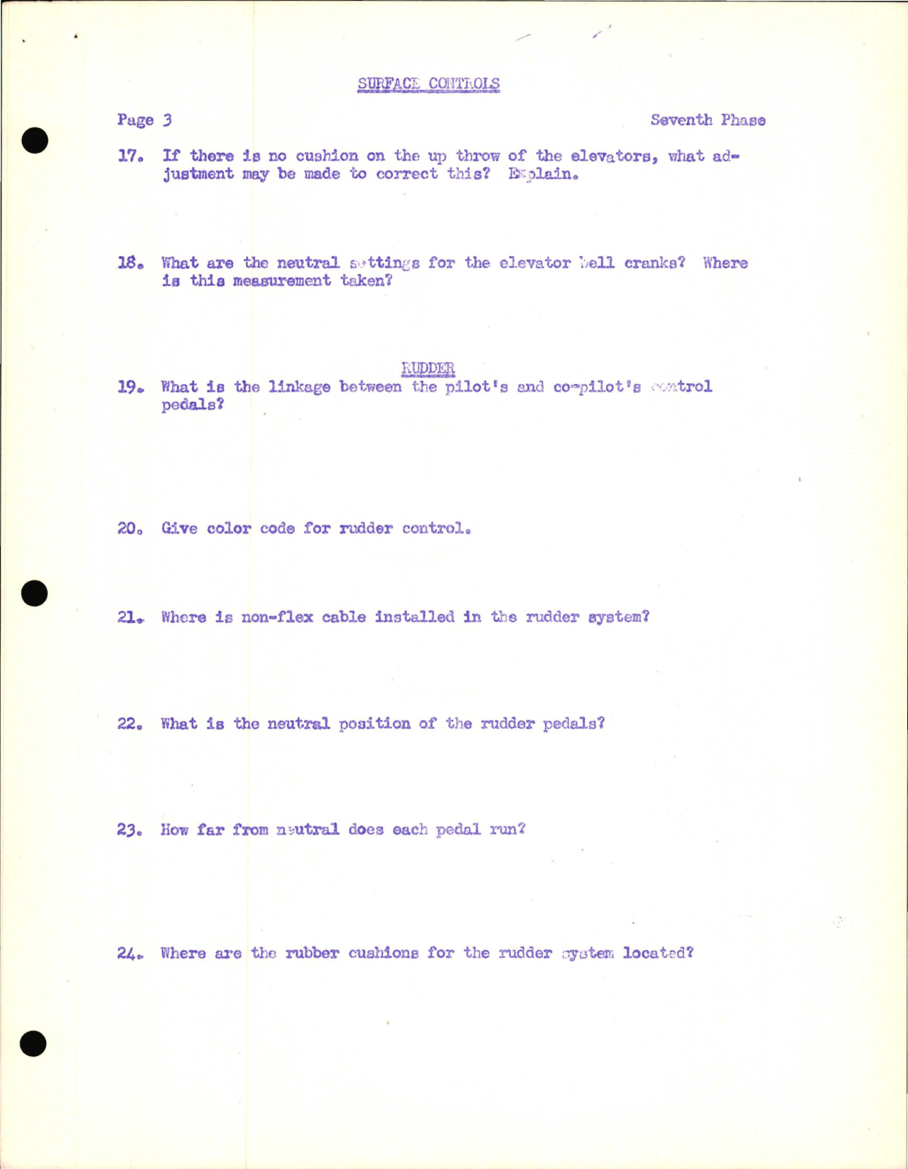 Sample page 5 from AirCorps Library document: Study Guide for Surface Controls - Consolidated Aircraft, Seventh Phase