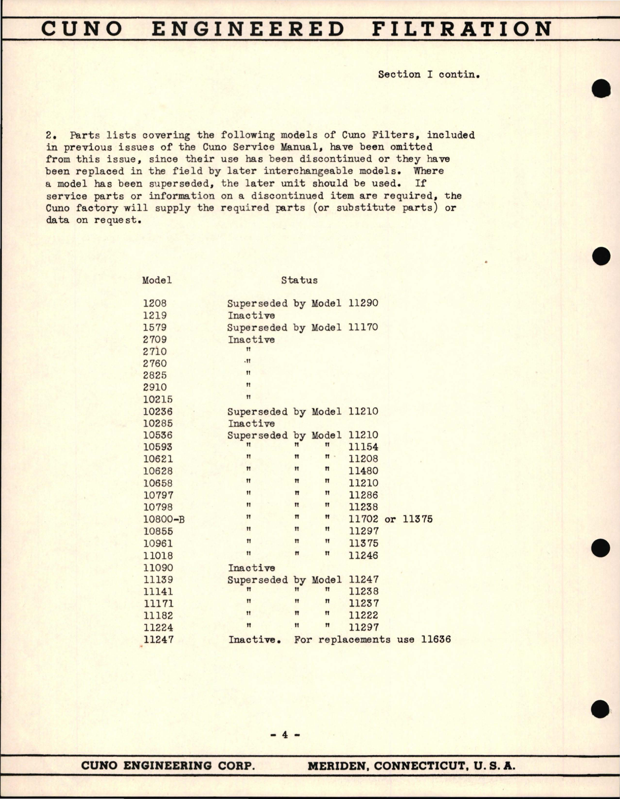 Sample page 7 from AirCorps Library document: Maintenance and Overhaul Instructions with Parts for Cuno Auto-Klean Oil Filters 