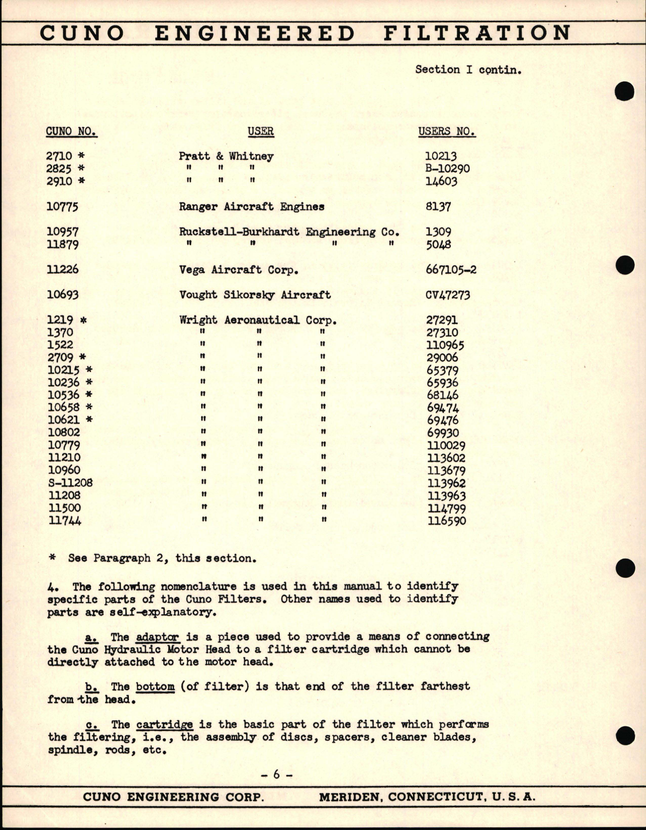 Sample page 9 from AirCorps Library document: Maintenance and Overhaul Instructions with Parts for Cuno Auto-Klean Oil Filters 