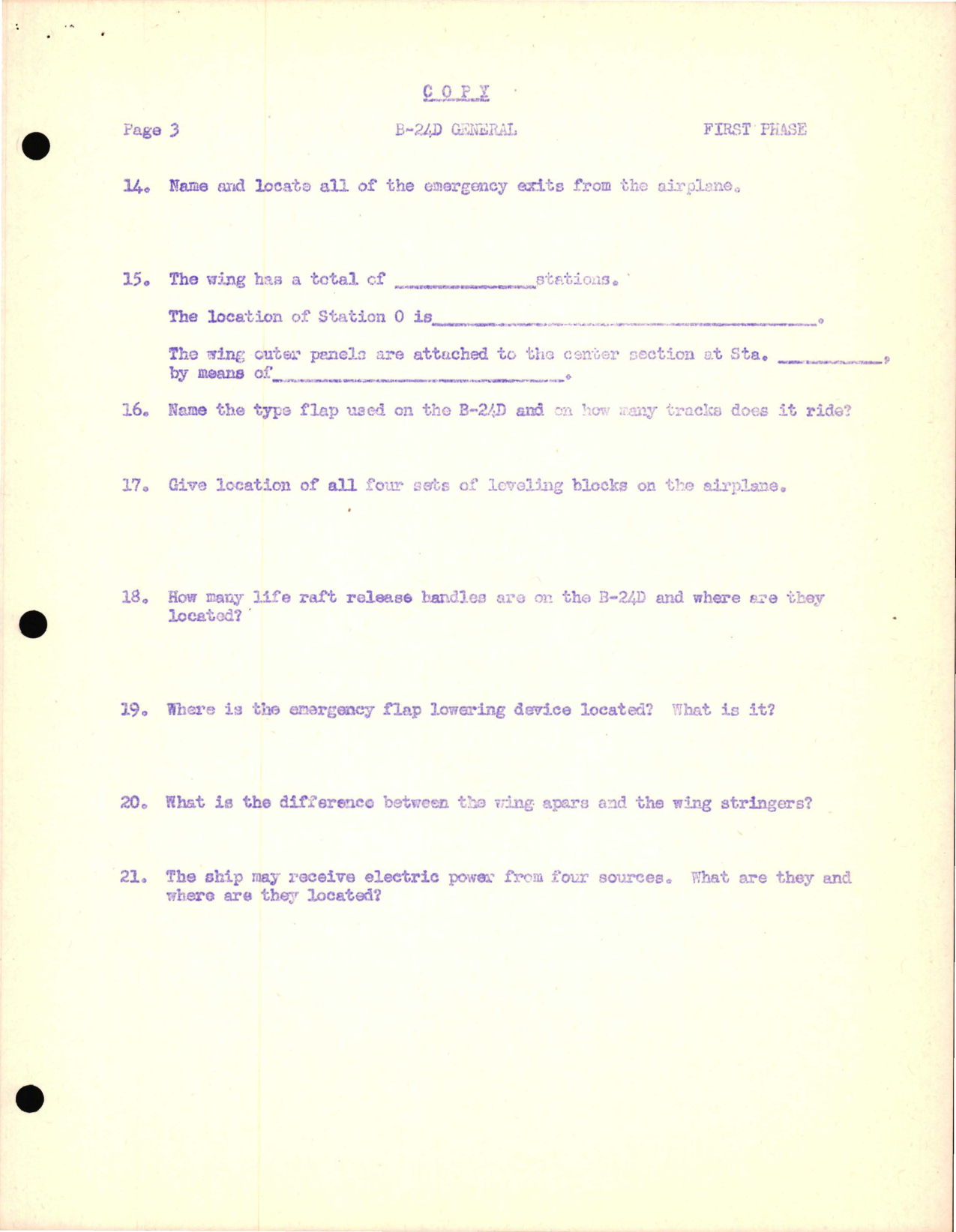 Sample page 5 from AirCorps Library document: Study Guide for B-24D and Cockpits and Cabins for Consolidated Aircraft, First Phase