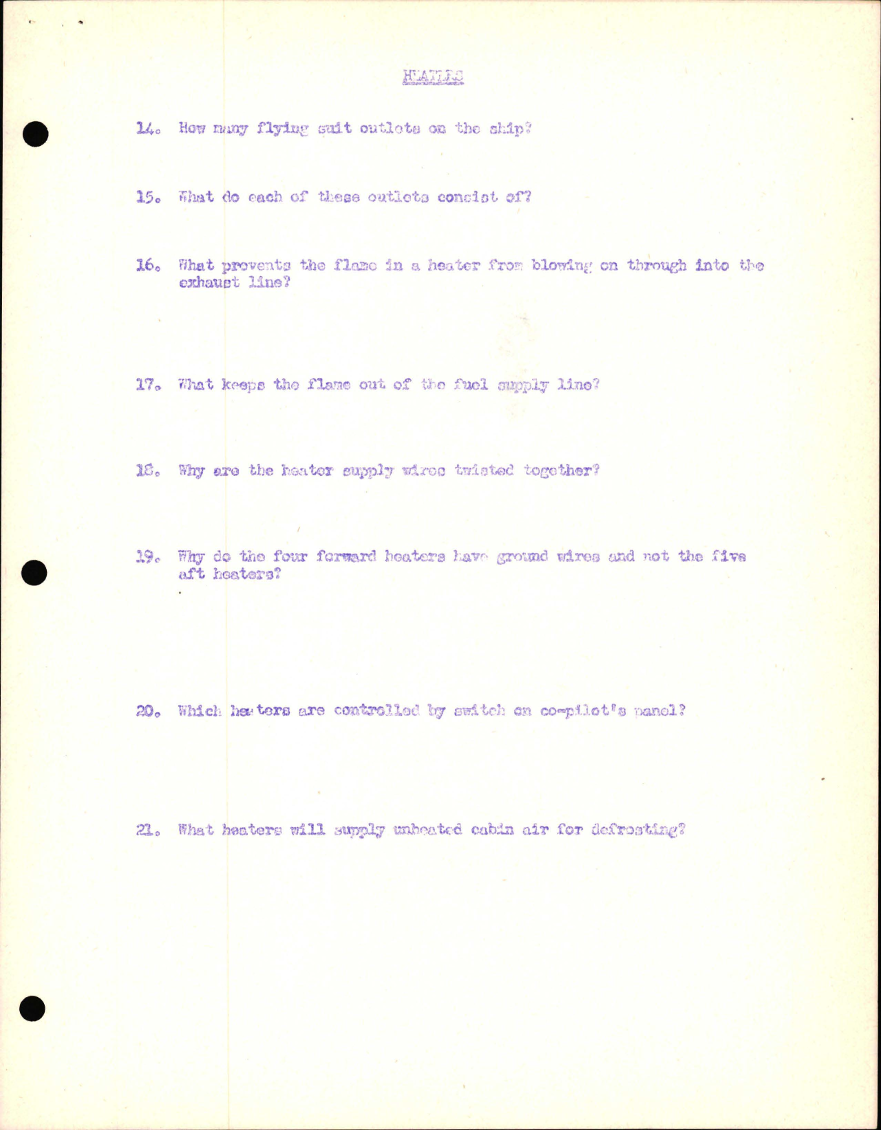 Sample page 5 from AirCorps Library document: Study Guide for Heaters, Consolidated Aircraft - Seventh Phase