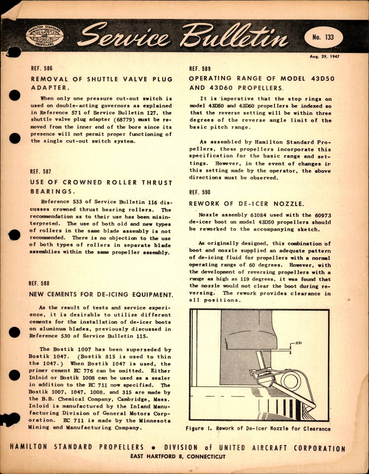Sample page 1 from AirCorps Library document: Removal of Shuttle Valve Plug Adapter, Ref 586