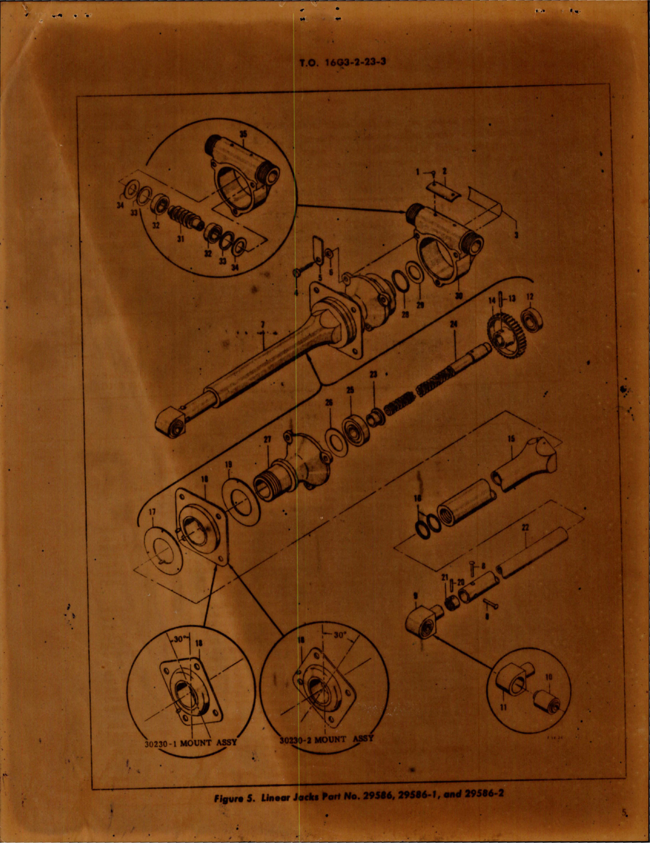 Sample page 5 from AirCorps Library document: Overhaul Instructions with Parts for Linear Jack Parts 29586, 29586-1 and 29586-2 