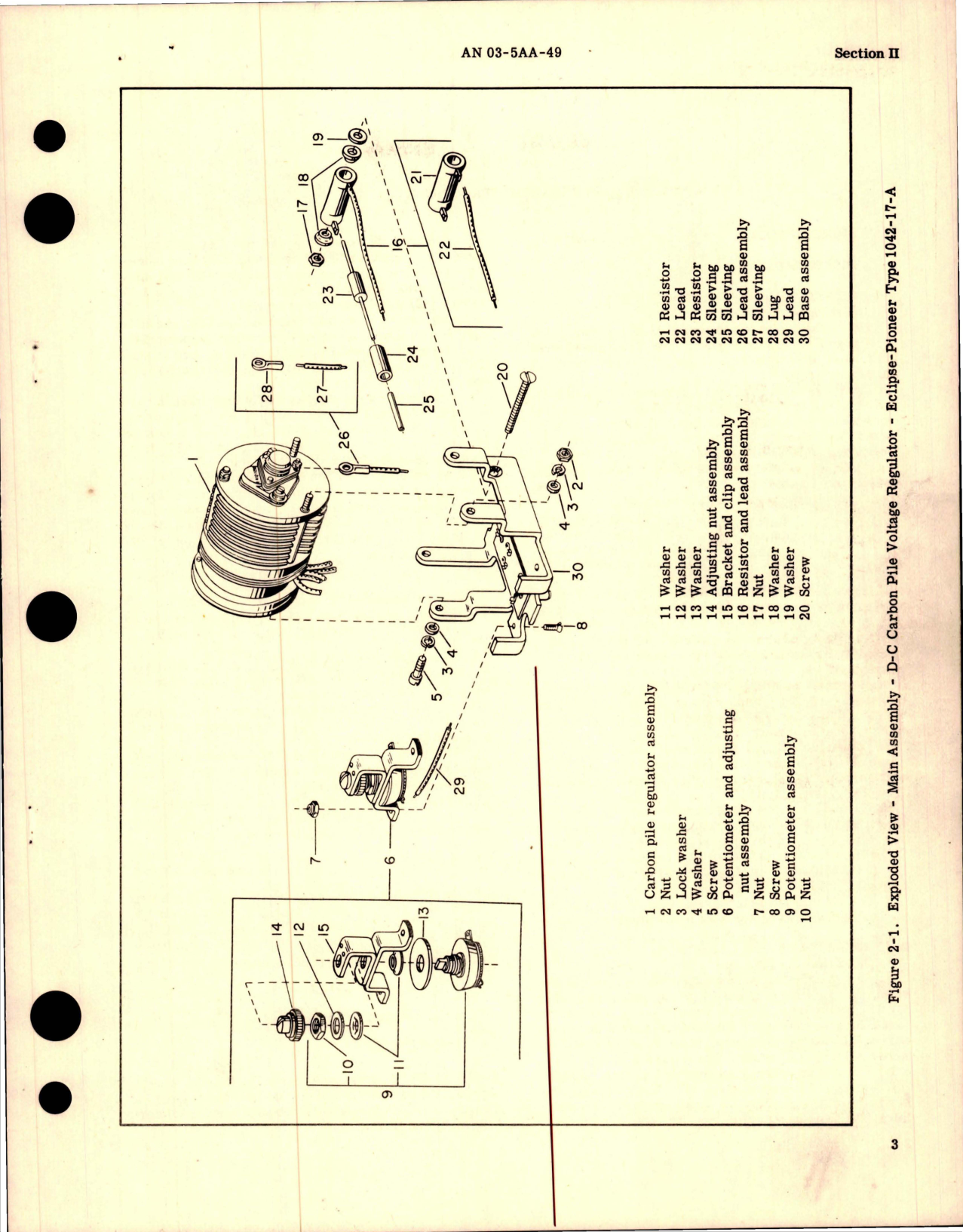 Sample page 7 from AirCorps Library document: Overhaul Instructions for D-C Carbon Pile Voltage Regulator - Part 1042-17-A 