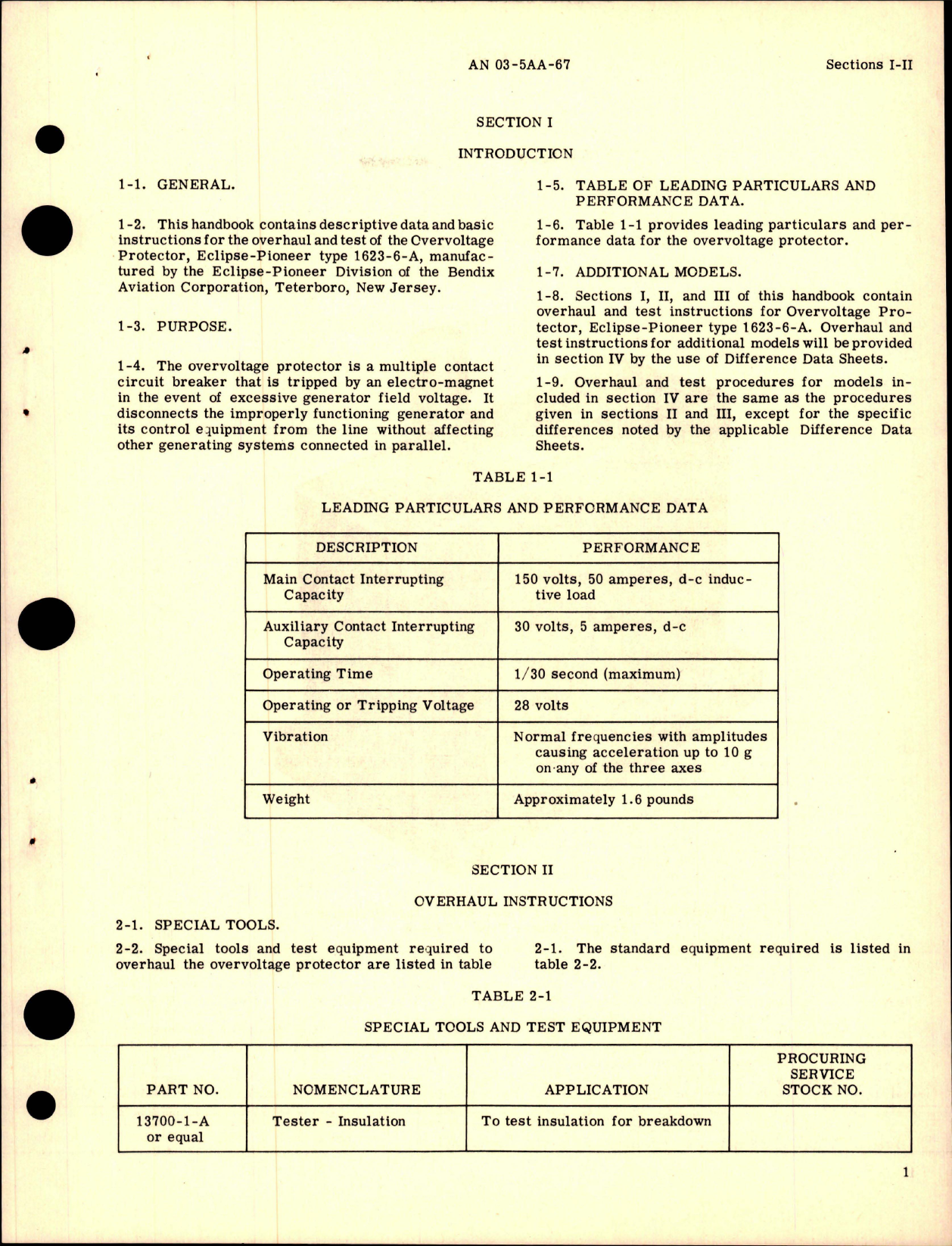 Sample page 5 from AirCorps Library document: Overhaul Instructions for Overvoltage Protector - Navy Stock R86EC-1623-6-A, Part 1623-6-A 