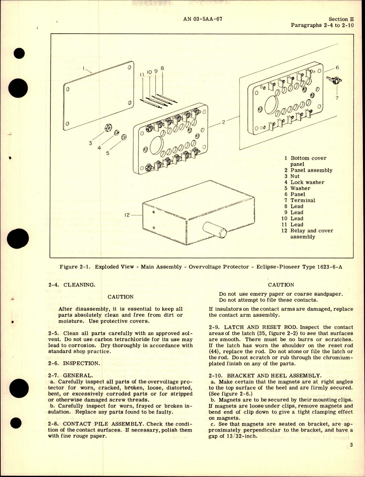 Sample page 7 from AirCorps Library document: Overhaul Instructions for Overvoltage Protector - Navy Stock R86EC-1623-6-A, Part 1623-6-A 