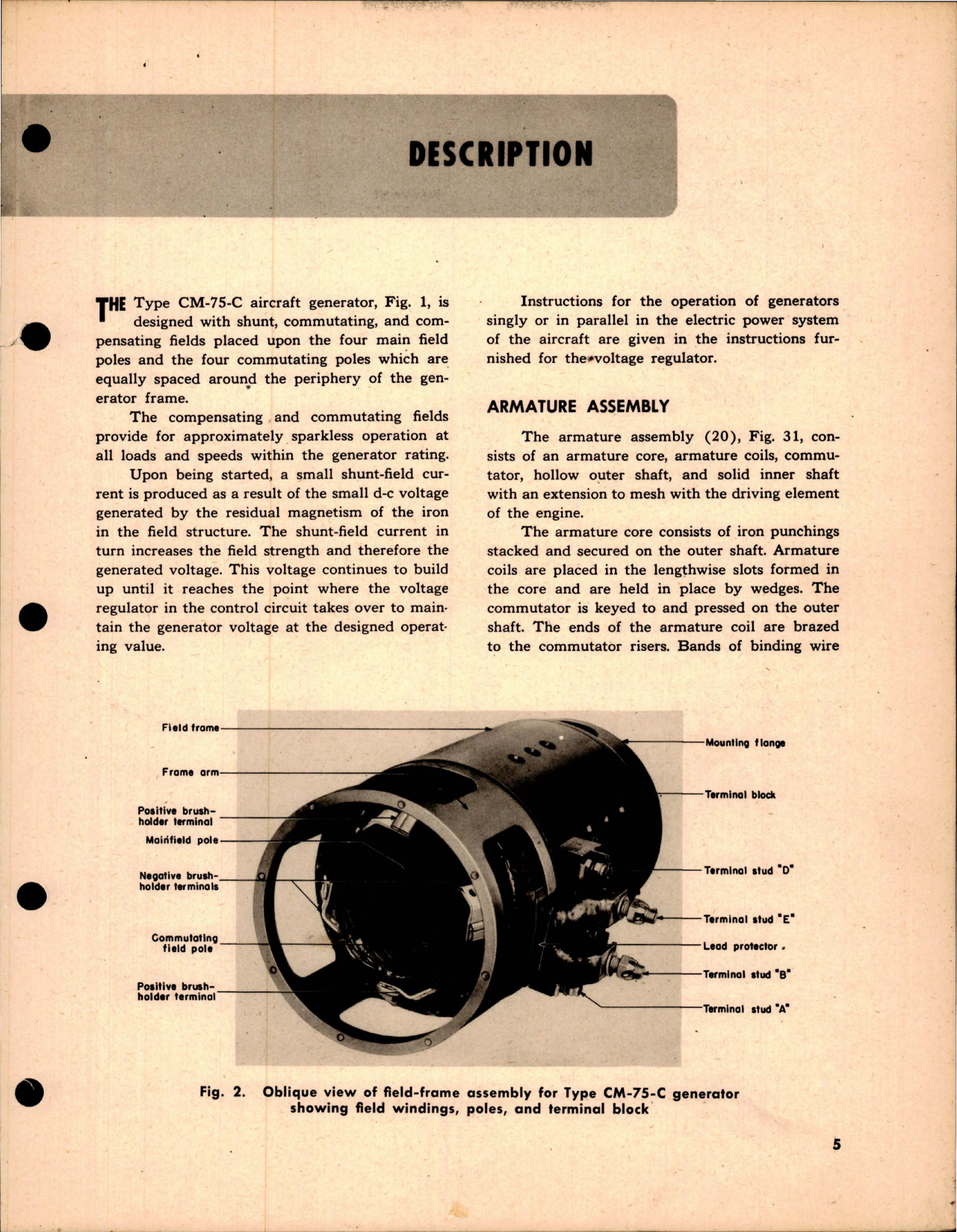 Sample page 7 from AirCorps Library document: Instructions for General Electric Generating System for Douglas DC-6 