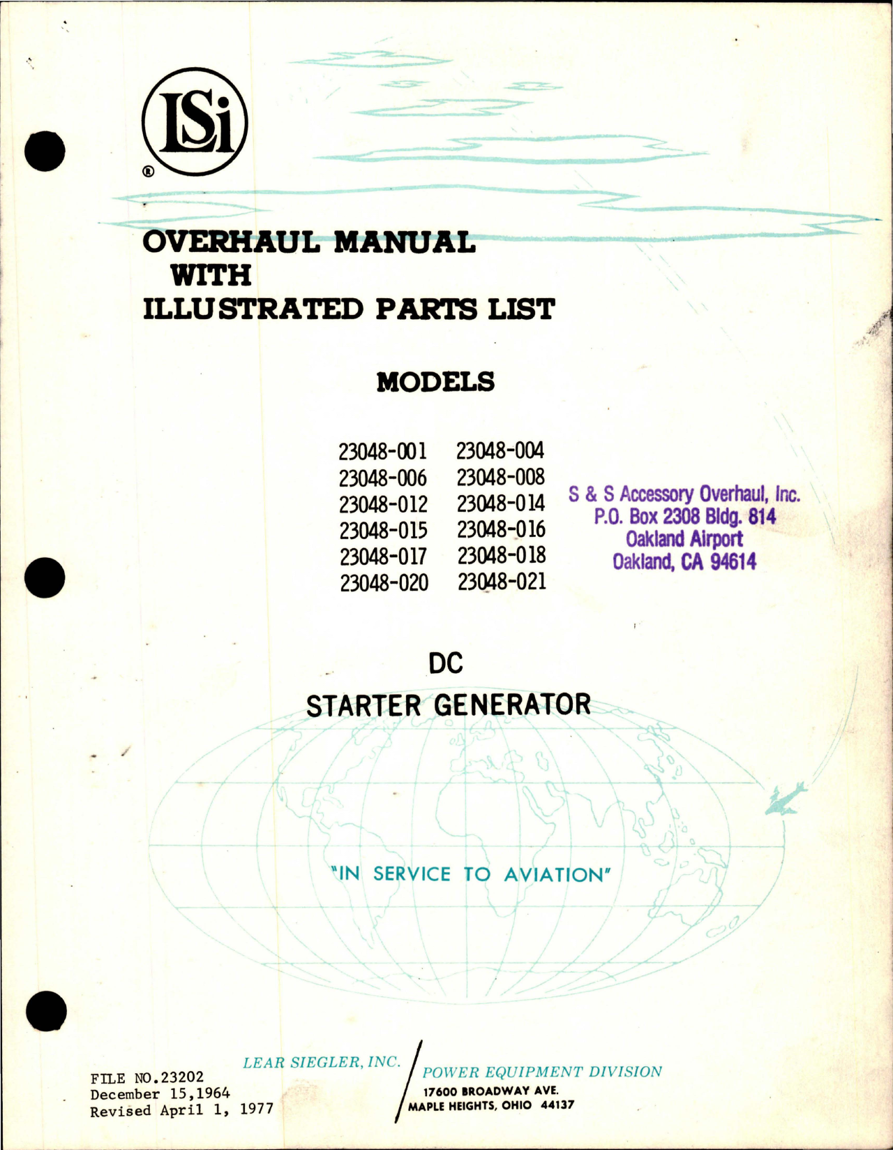 Sample page 5 from AirCorps Library document: Overhaul Manual with Parts List for DC Starter Generator 