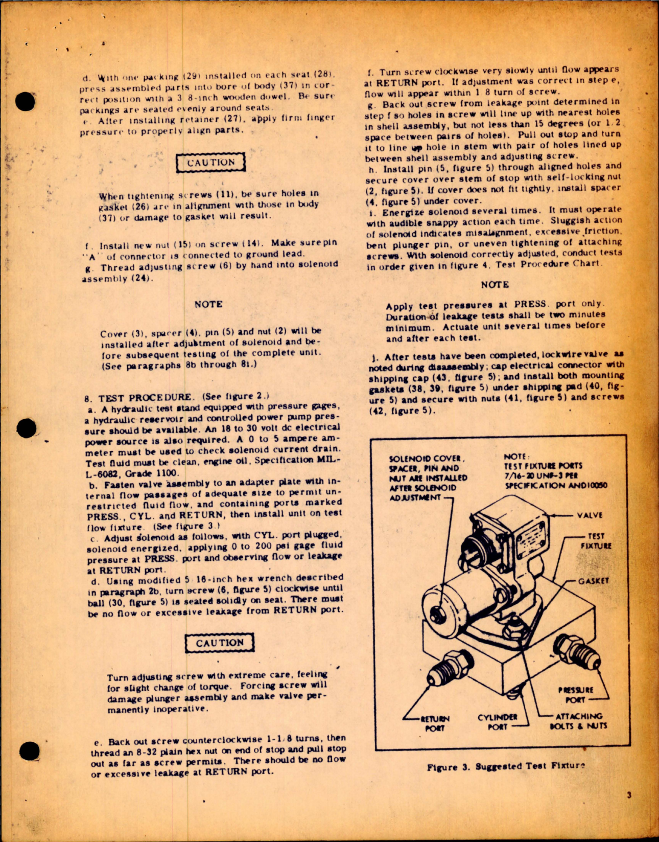 Sample page 5 from AirCorps Library document: Overhaul Instructions with Parts for Solenoid Operated Spark Control Valve - Parts 23951, 27951, 23951-2, and 27951-2