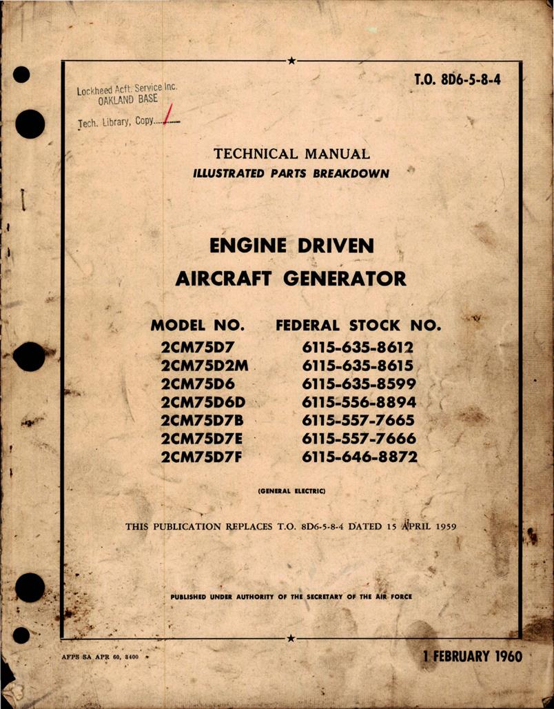 Illustrated Parts Breakdown For Engine Driven Aircraft Generator Aircorps Library Illustrated Parts Breakdown For Engine Driven Aircraft Generator Aircorps Library