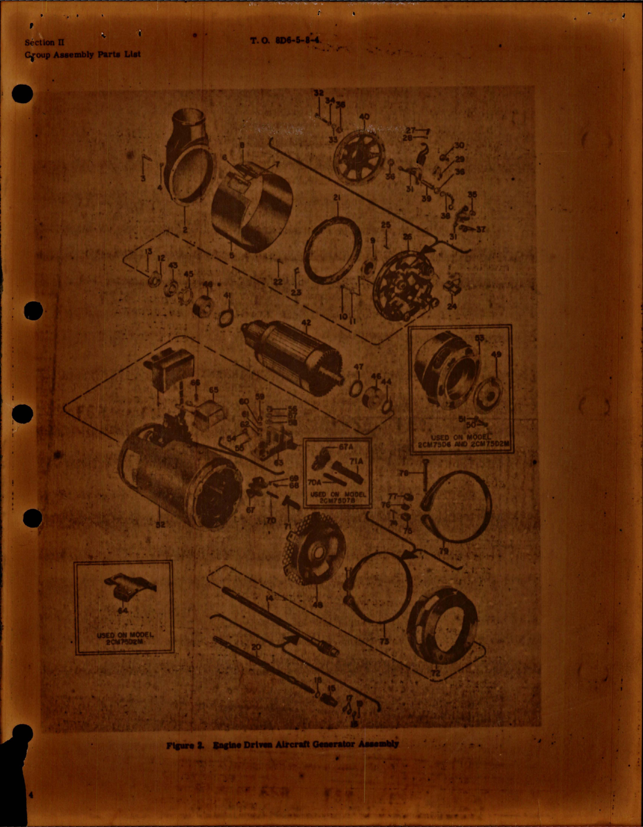 Sample page 5 from AirCorps Library document: Illustrated Parts Breakdown for Engine Driven Aircraft Generator - Models 2CM75D7, 2CM75D6, 2CM75D2M and 2CM75D7B