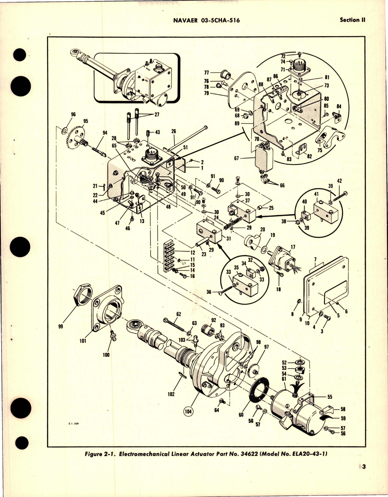 Sample page 7 from AirCorps Library document: Overhaul Instructions for Electromechanical Linear Actuator - Part 34622 - Model ELA20-43 