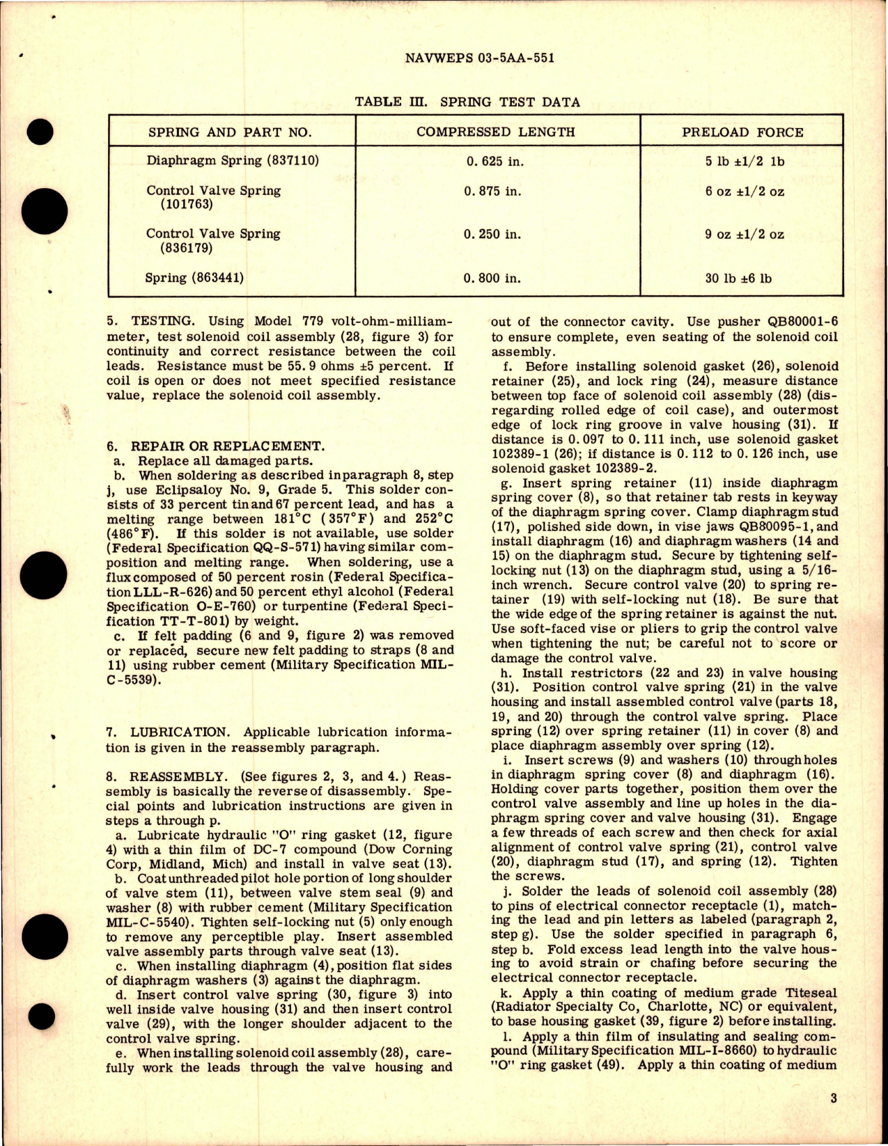 Sample page 5 from AirCorps Library document: Overhaul Instructions with Parts for Oil Separator Assembly - Part 1545-9-E and 1545-16-E 
