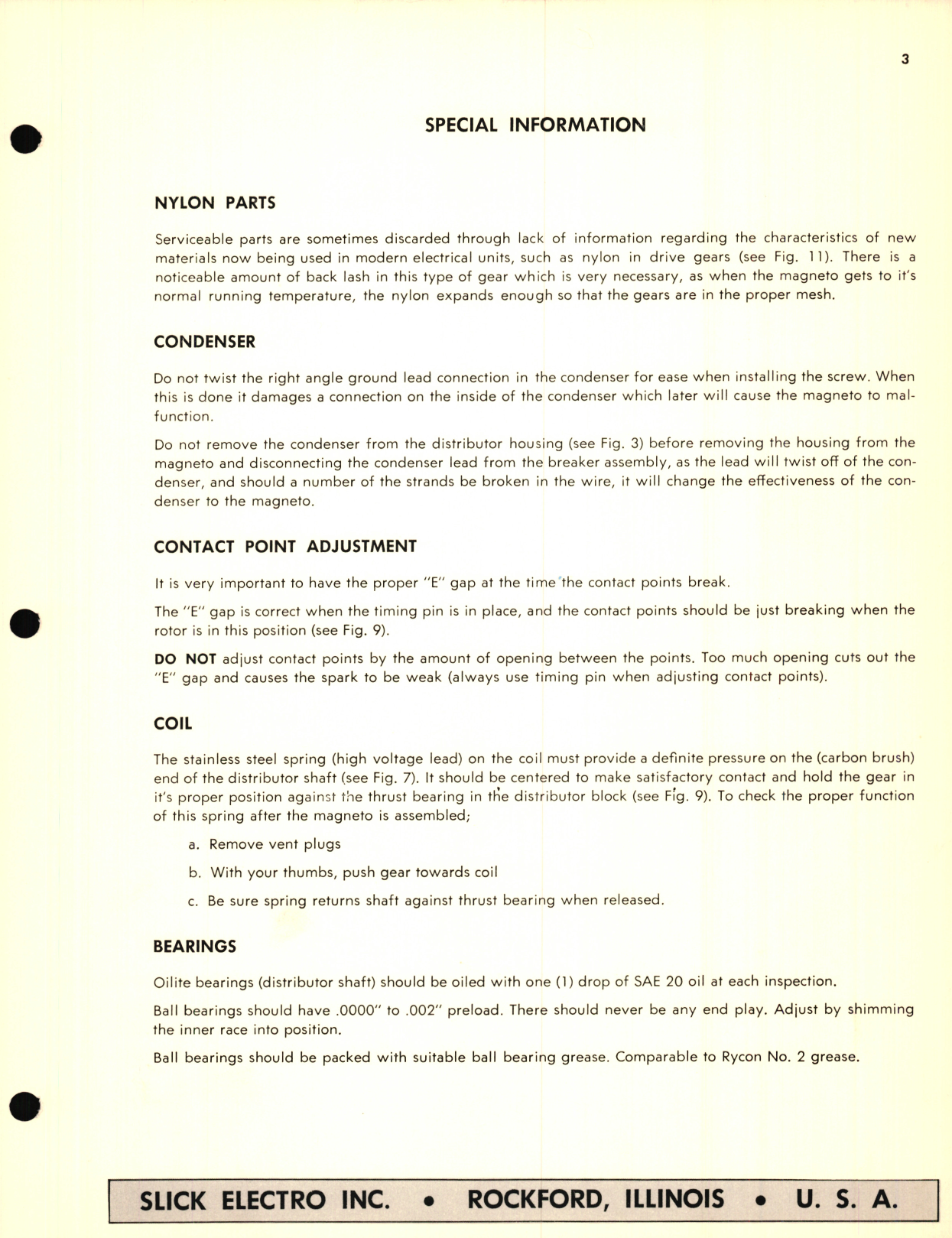 Sample page 9 from AirCorps Library document: 400 Series Magneto Service Instructions 