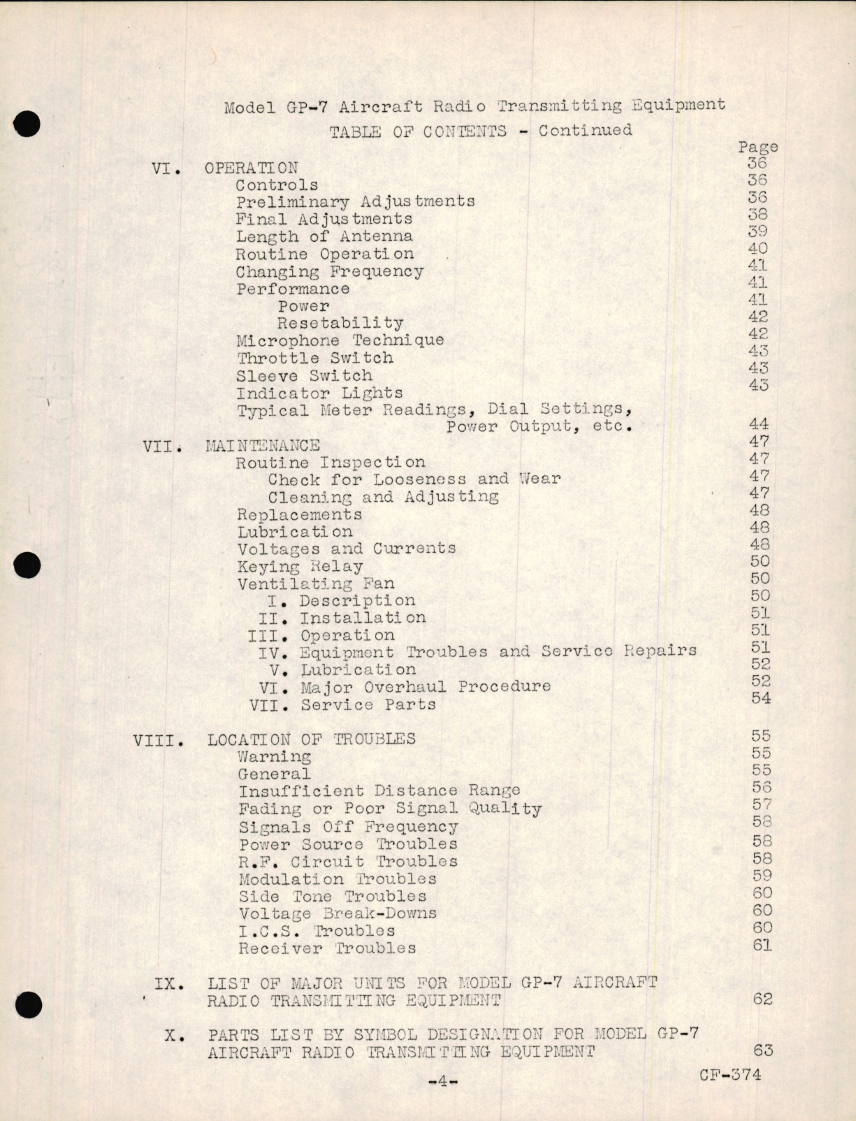 Sample page 7 from AirCorps Library document: Preliminary Instruction Book for Navy Model GP-7 Aircraft Radio Transmitting Equipment