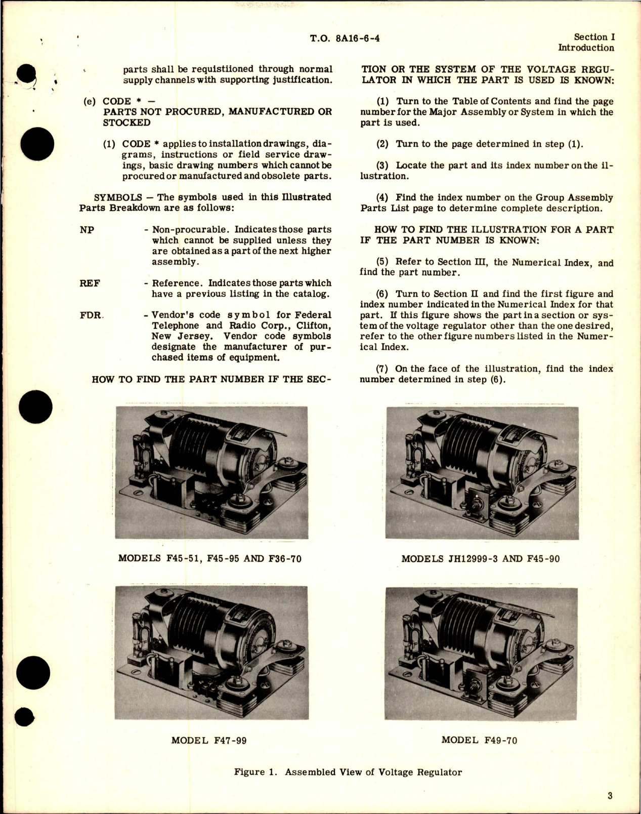 Sample page 5 from AirCorps Library document: Illustrated Parts Breakdown for Voltage Regulators 