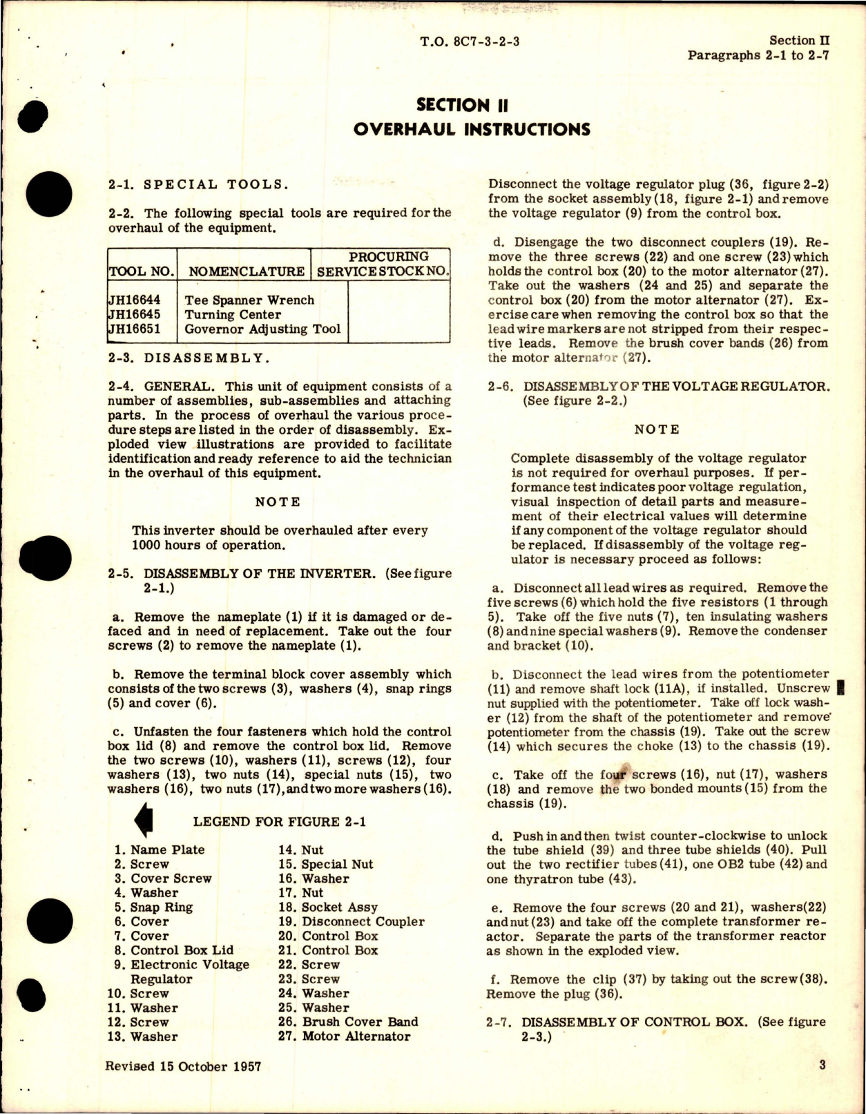 Sample page 7 from AirCorps Library document: Overhaul Manual for Inverter - Model F20-4, F21-4, F20-4M and F21-4M