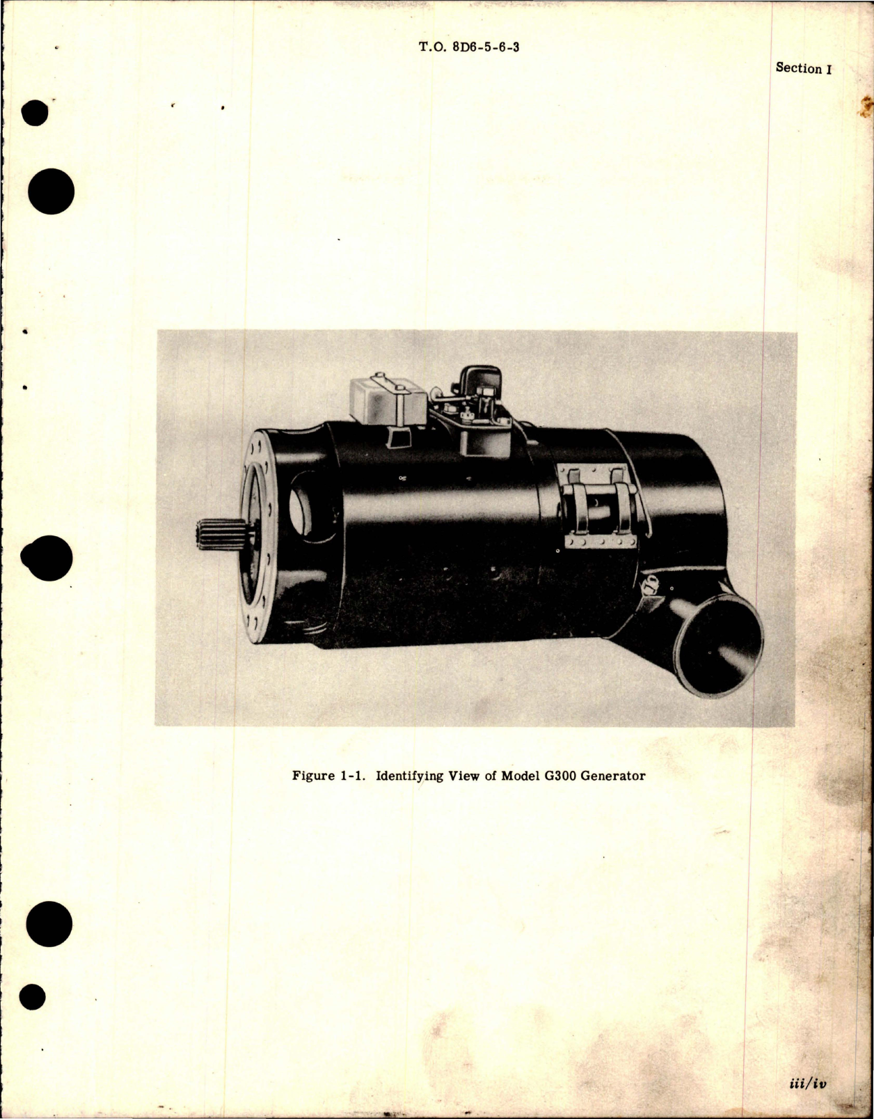 Sample page 5 from AirCorps Library document: Overhaul Manual for Generator - Model G300 Series 