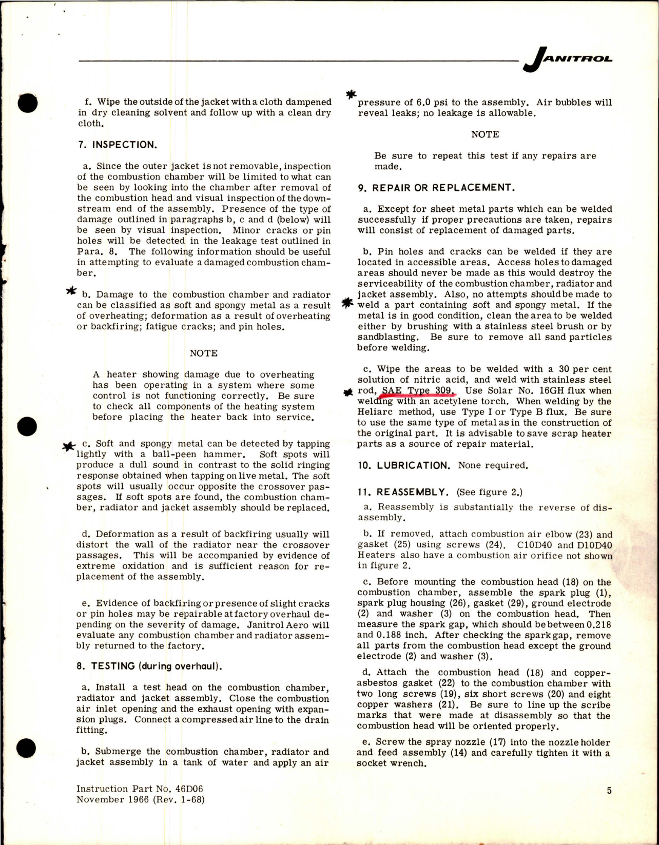 Sample page 5 from AirCorps Library document: Maintenance Instructions for Aircraft Heater Assembly - Series 10D40, Type S-100 