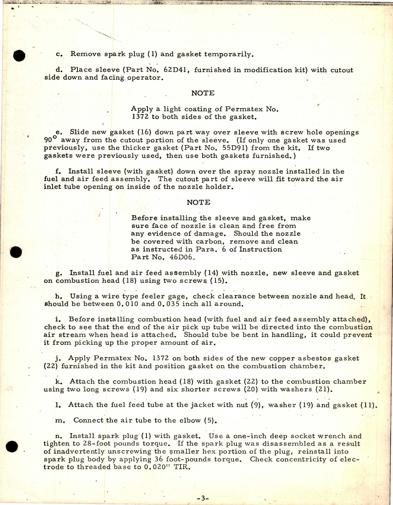 Sample page 5 from AirCorps Library document: Modification Instructions for Installation of Modification Kit -  Part 62D42