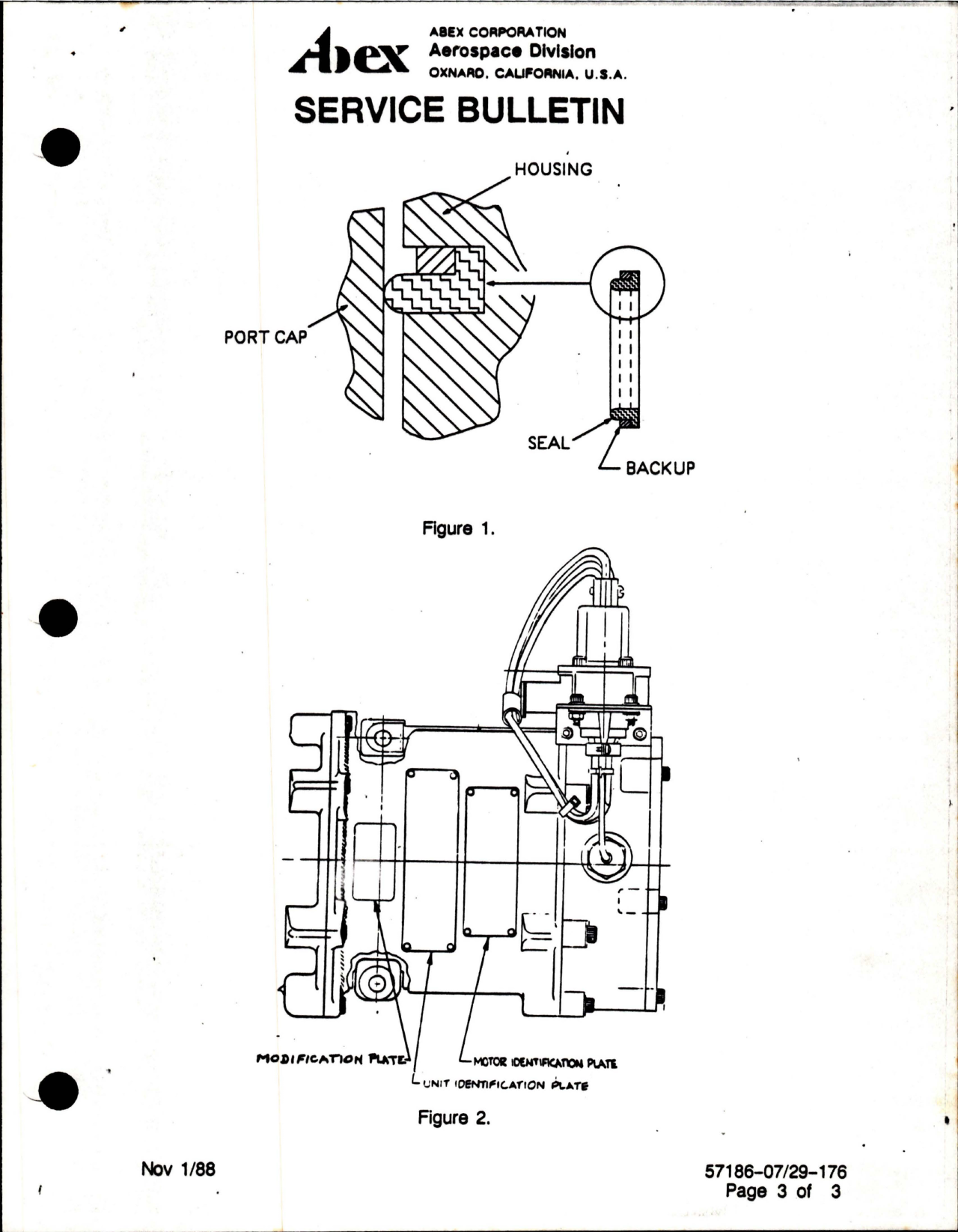 Sample page 5 from AirCorps Library document: Abex Hydraulic Power Electric Motor Driven Pump - Replacement of Face Seal
