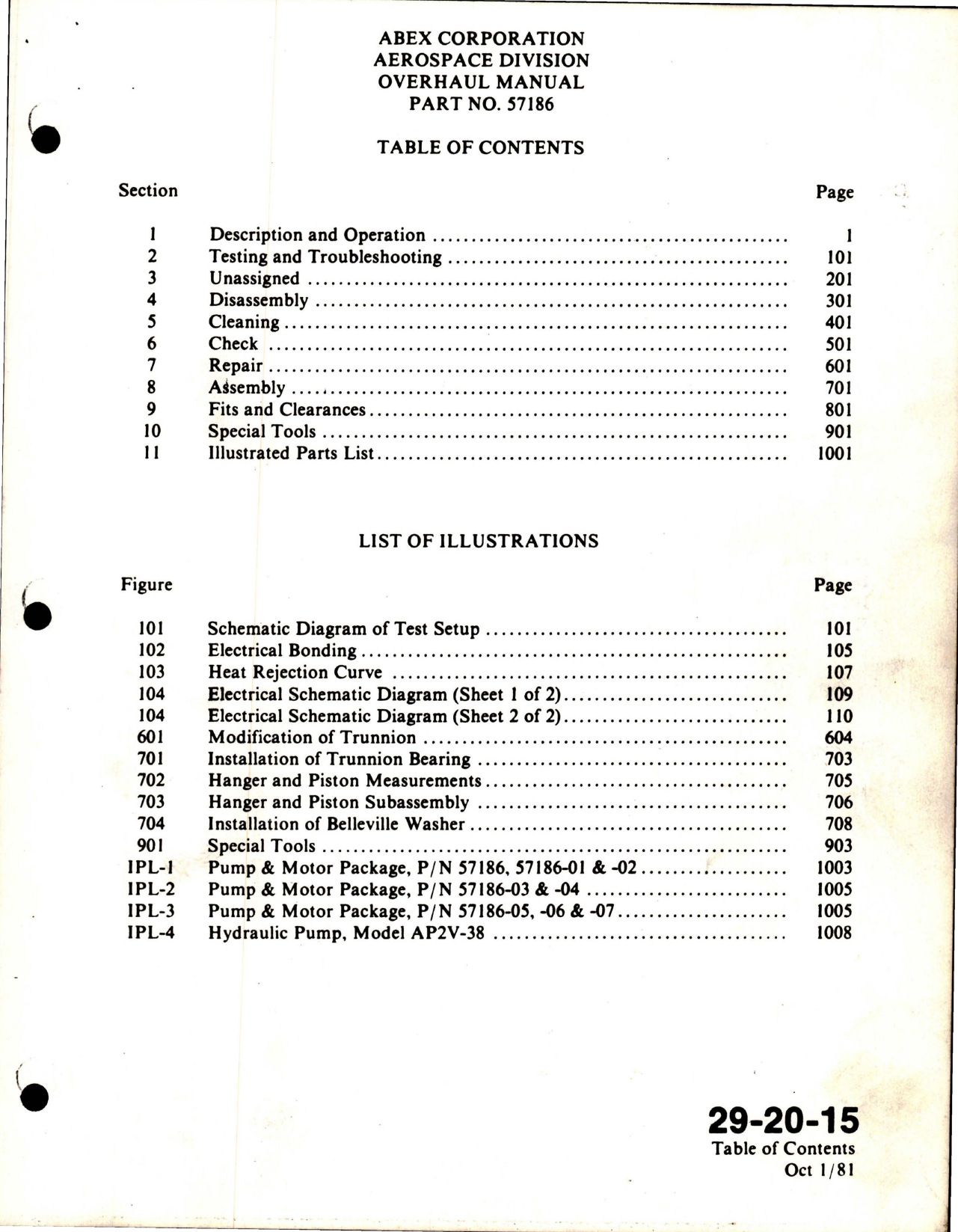 Sample page 9 from AirCorps Library document: Maintenance Instructions with Illustrated Parts List for Pump and Motor Package 