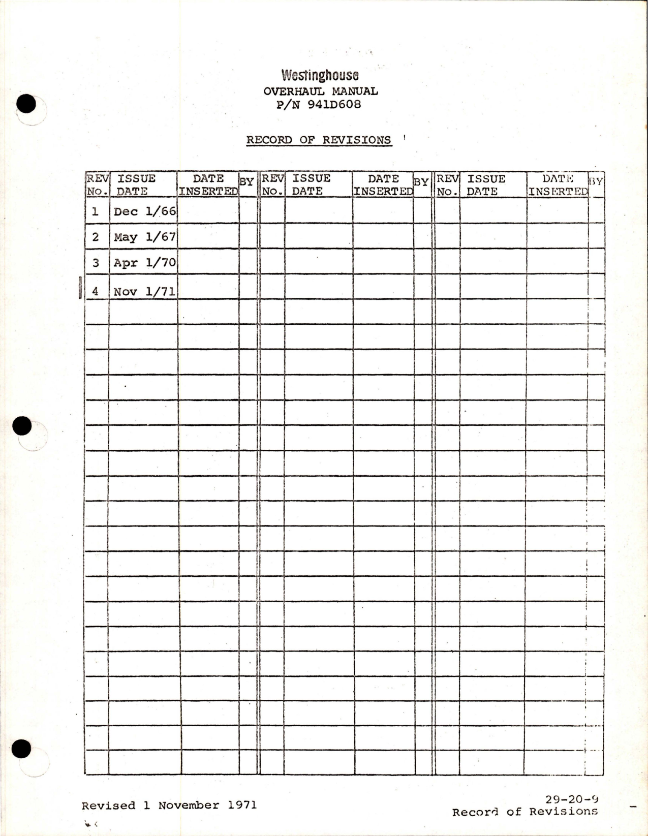 Sample page 5 from AirCorps Library document: Overhaul Manual for AC Motor - Part 941D608-2 and 941D608-4 