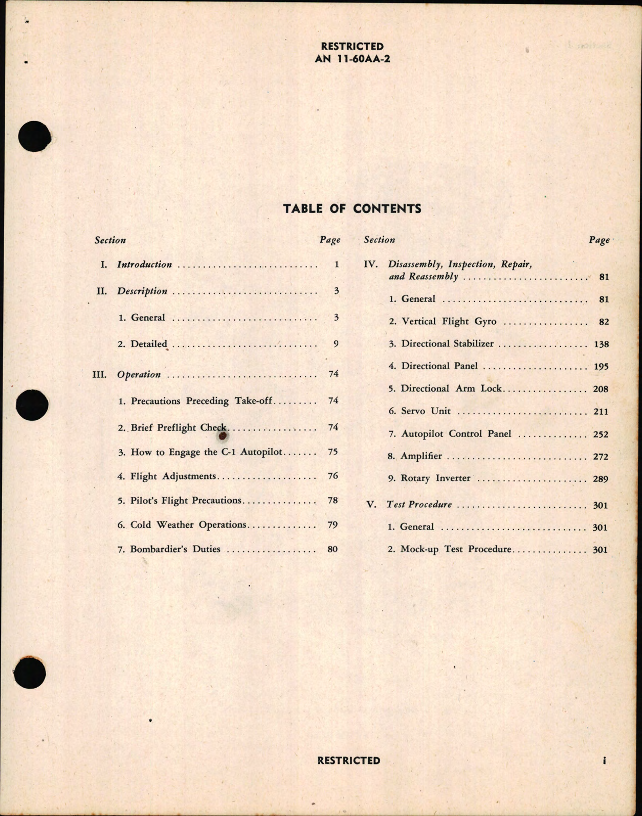 Sample page 5 from AirCorps Library document: Handbook of Overhaul Instructions for Automatic Pilot Type C-1