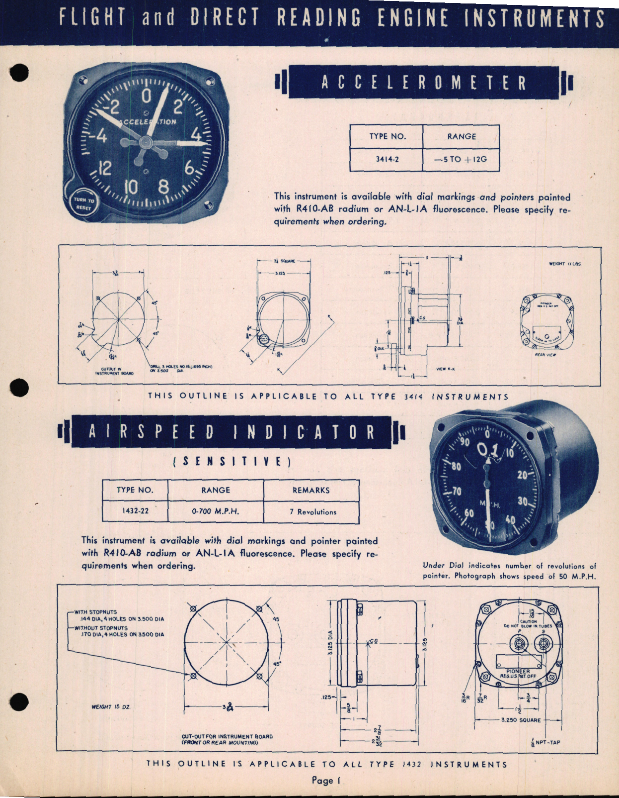 Sample page 5 from AirCorps Library document: Pioneer Aircraft Instruments