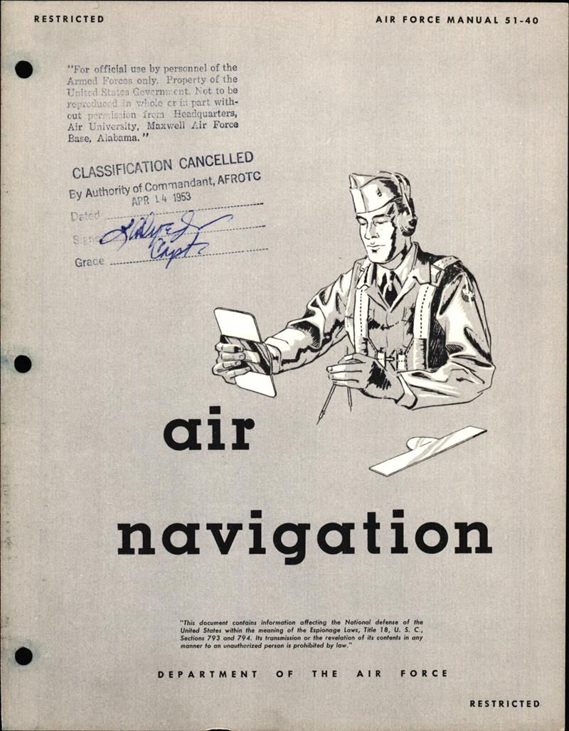 Air Navigation Tables Aircorps Library