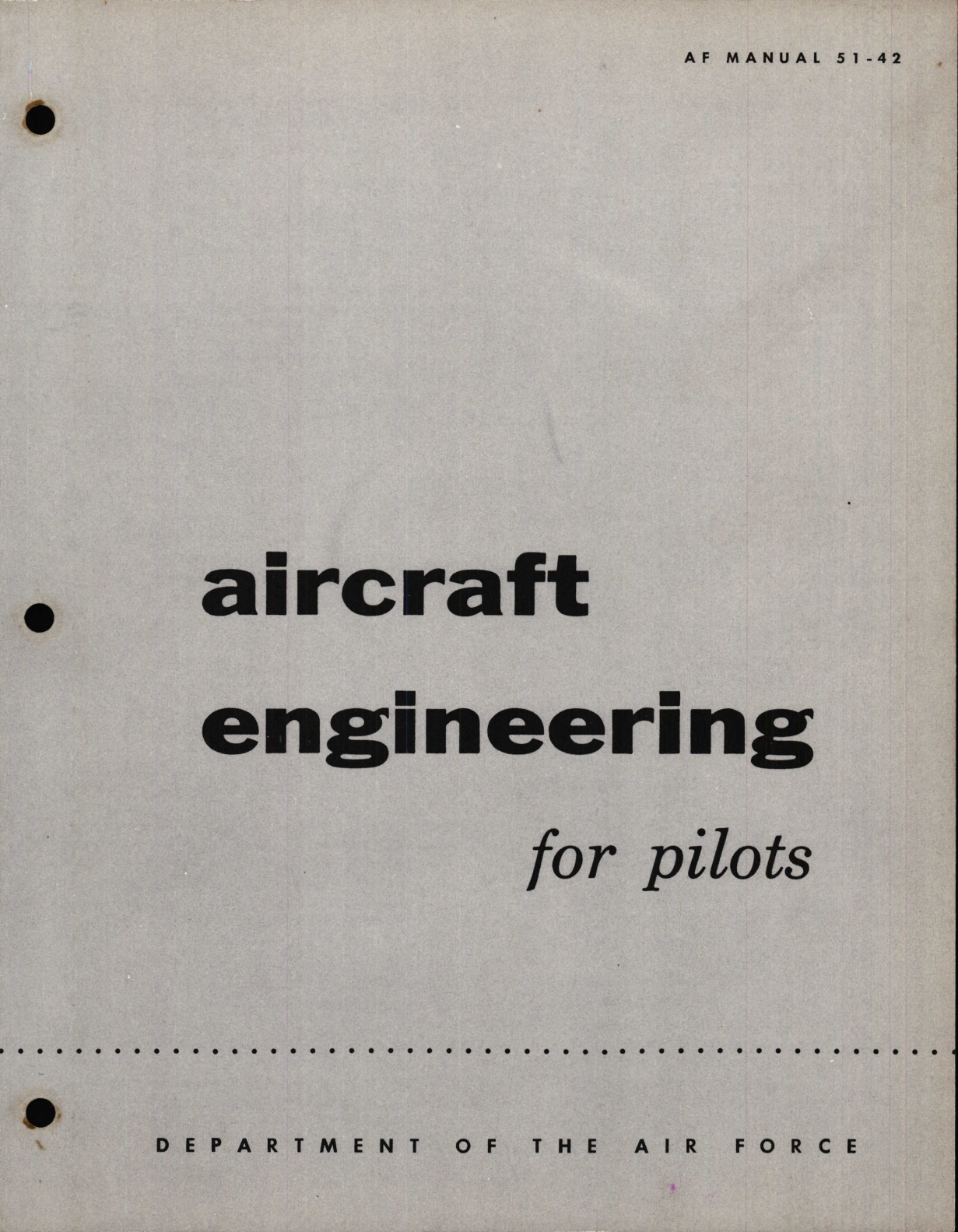 Sample page 1 from AirCorps Library document: Aircraft Engineering for Pilots