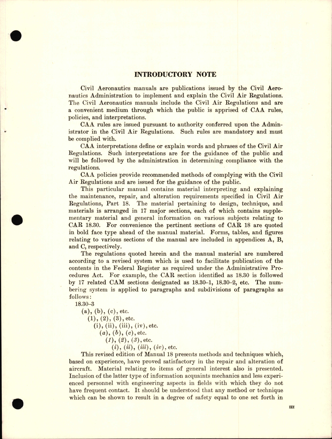 Sample page 5 from AirCorps Library document: Maintenance, Repair, & Alteration of Airframes, Powerplants, Propellers, & Appliances