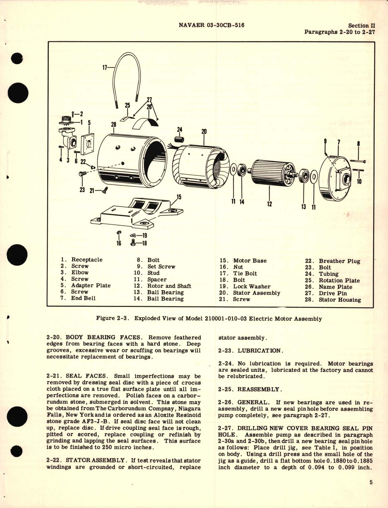 Sample page 9 from AirCorps Library document: Overhaul Instructions for Electric Motor-Driven Hydraulic Gear Pump Model 111775 Series