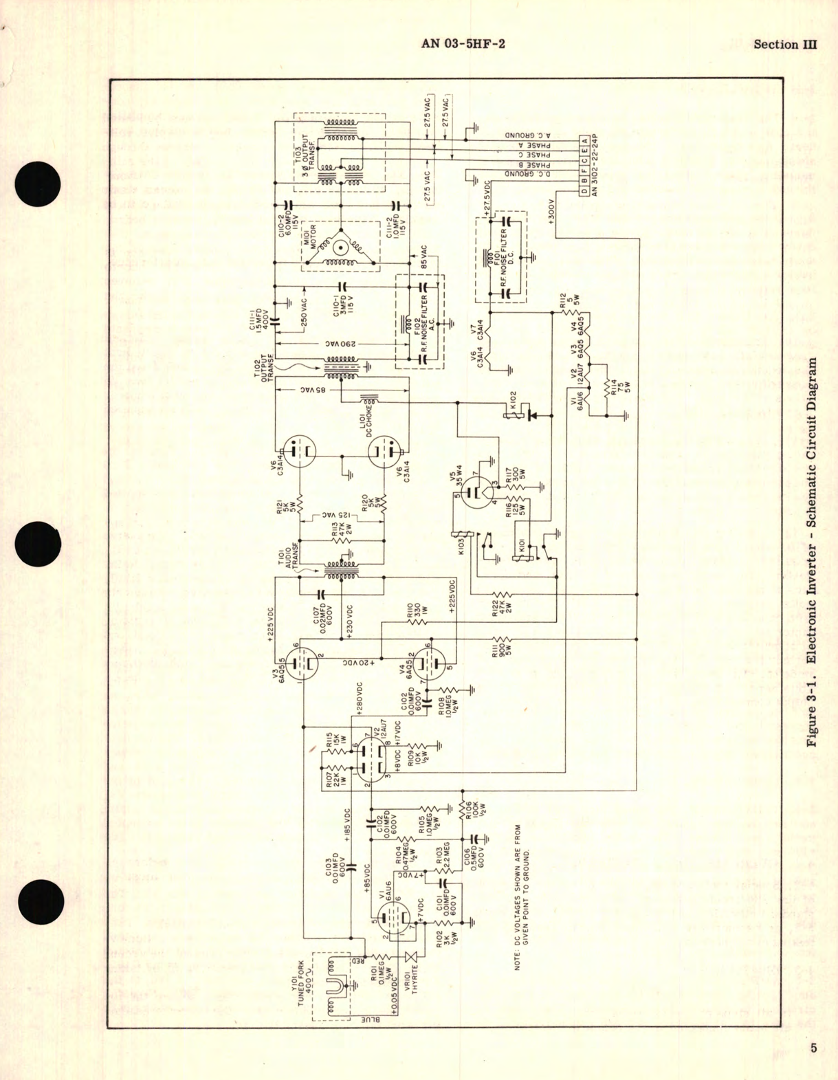 Sample page 9 from AirCorps Library document: Overhaul Instructions for Electronic Inverter Part No. DE195-11