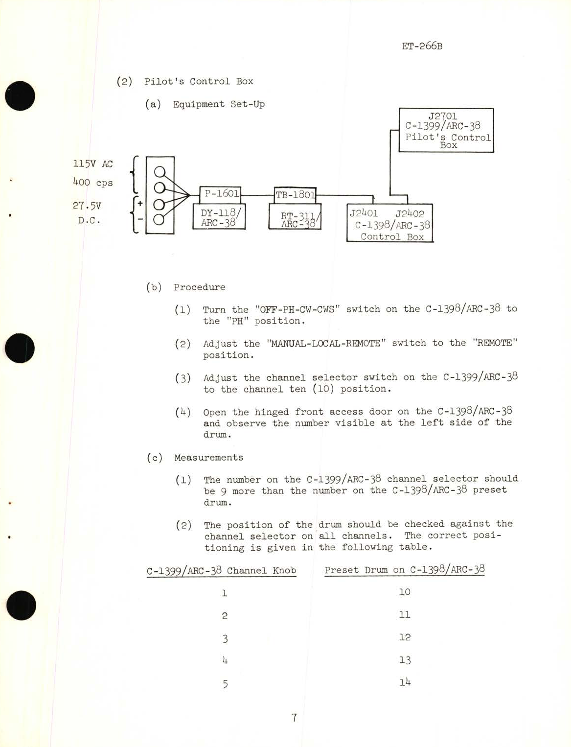 Sample page 9 from AirCorps Library document: Pre-Flight & Flight Test Instructions for Radio Set AN/ARC-38