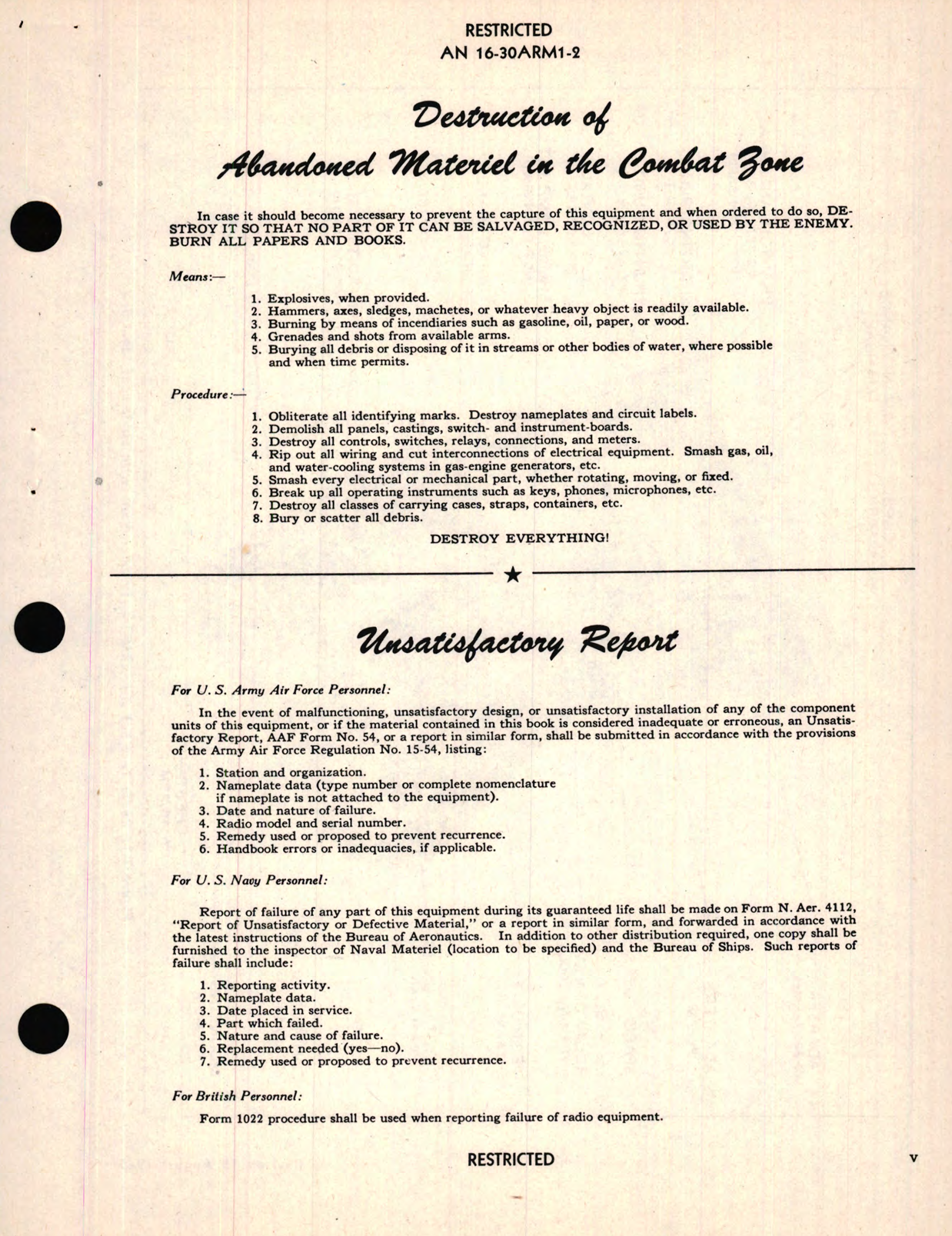 Sample page 7 from AirCorps Library document: Maintenance Instructions for Radio Test Set AN/ARM-1